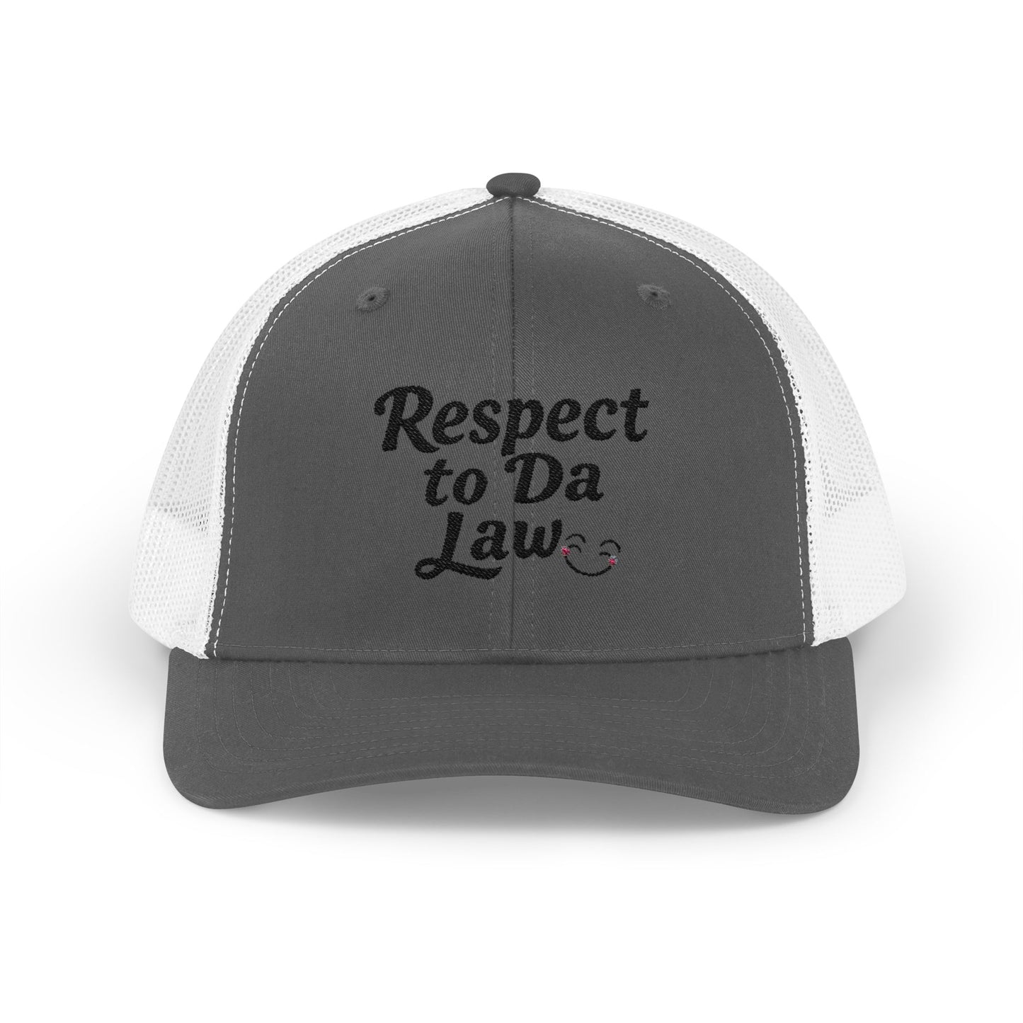 Respect to Da Law Snapback Trucker Cap - Fun Casual Headwear for Everyday Wear