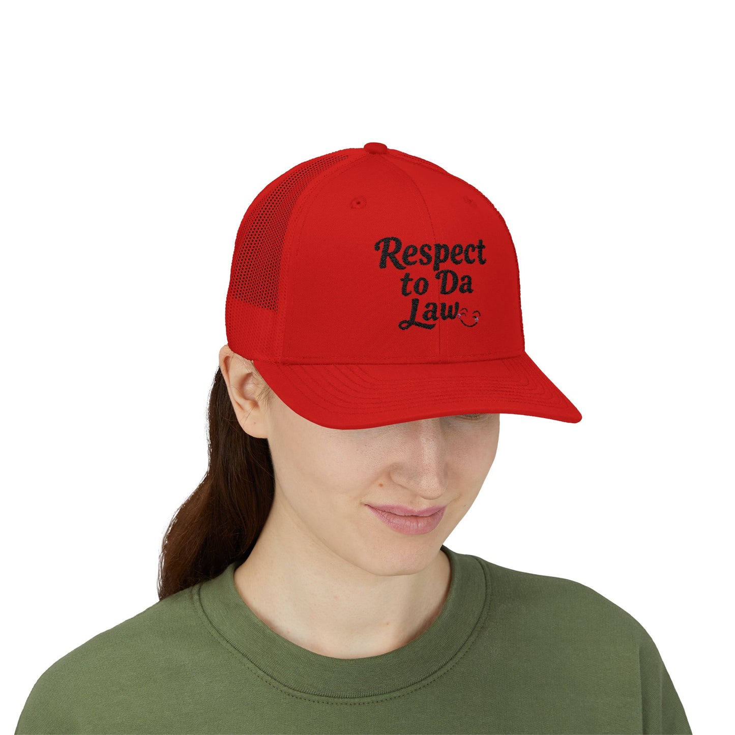 Respect to Da Law Snapback Trucker Cap - Fun Casual Headwear for Everyday Wear