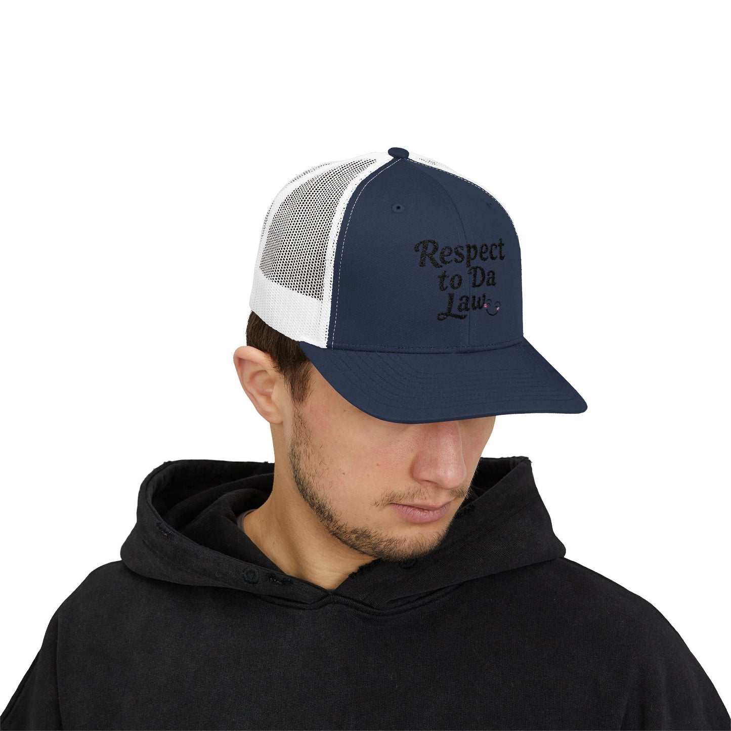 Respect to Da Law Snapback Trucker Cap - Fun Casual Headwear for Everyday Wear