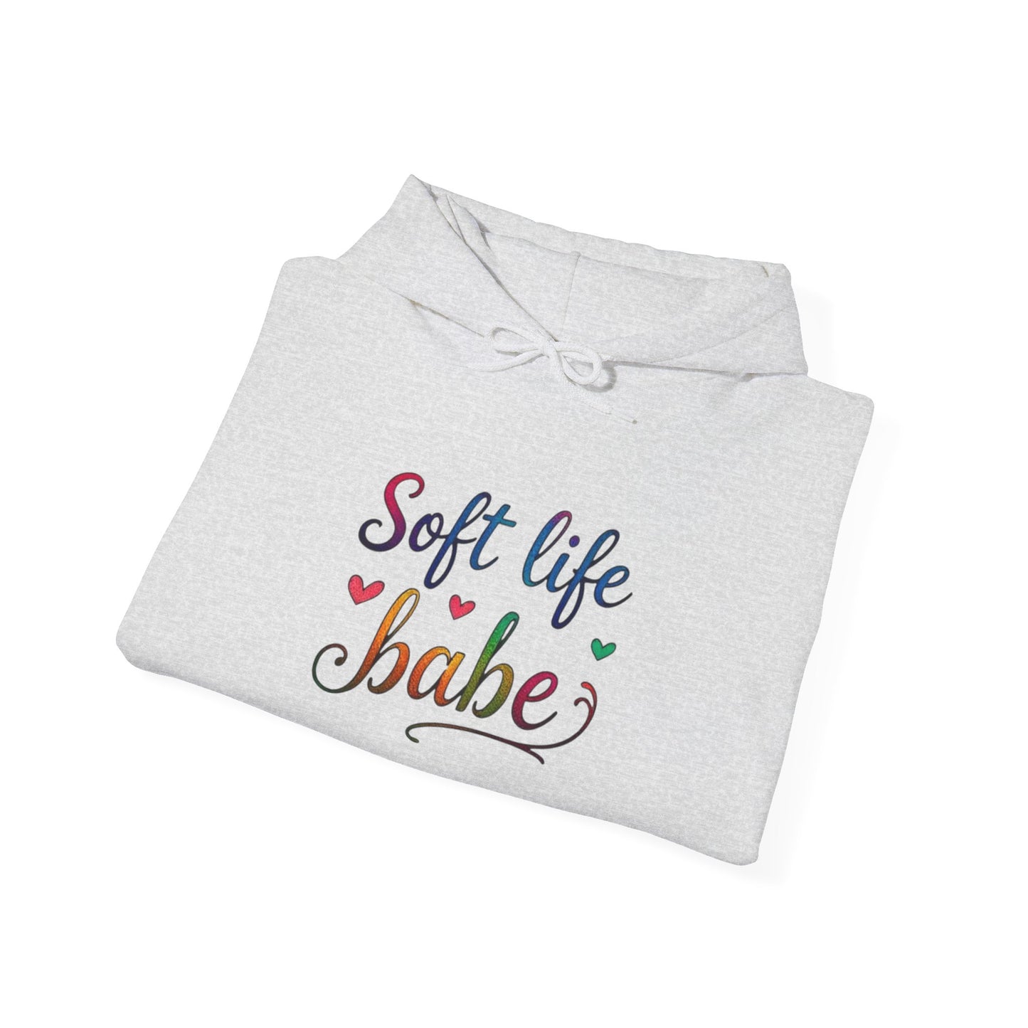Soft Life Babe Hoodie - Unisex Heavy Blend Sweatshirt for Comfort and Style