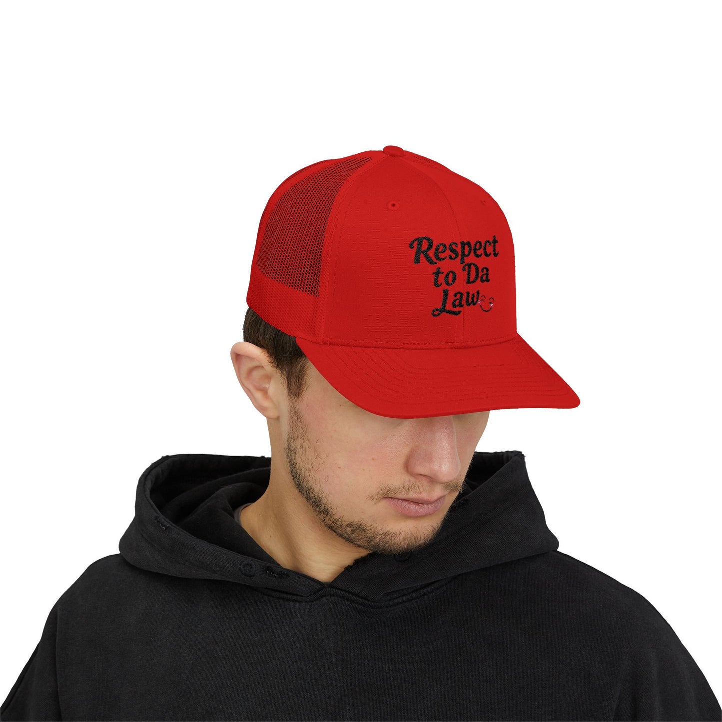 Respect to Da Law Snapback Trucker Cap - Fun Casual Headwear for Everyday Wear