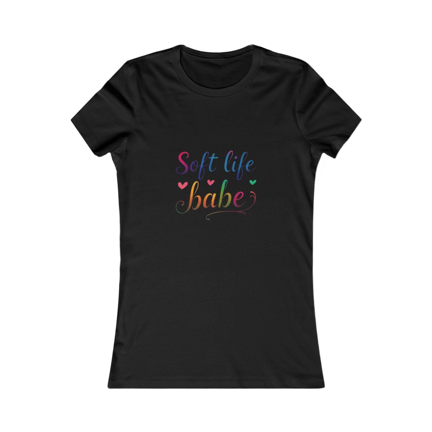 Soft Life Women's Tee, Cute Graphic T-Shirt, Casual Top for Her, Gift for Friends, Everyday Wear, Summer Essential
