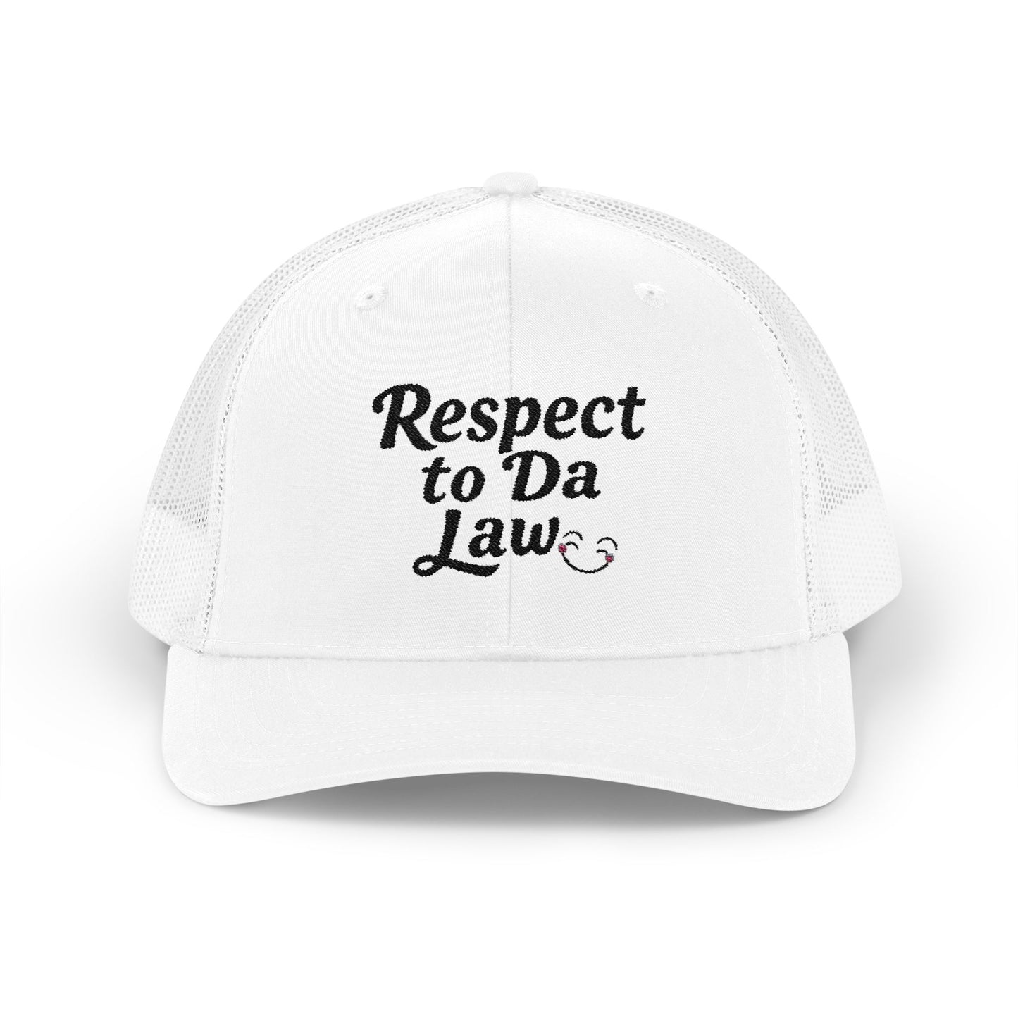 Respect to Da Law Snapback Trucker Cap - Fun Casual Headwear for Everyday Wear