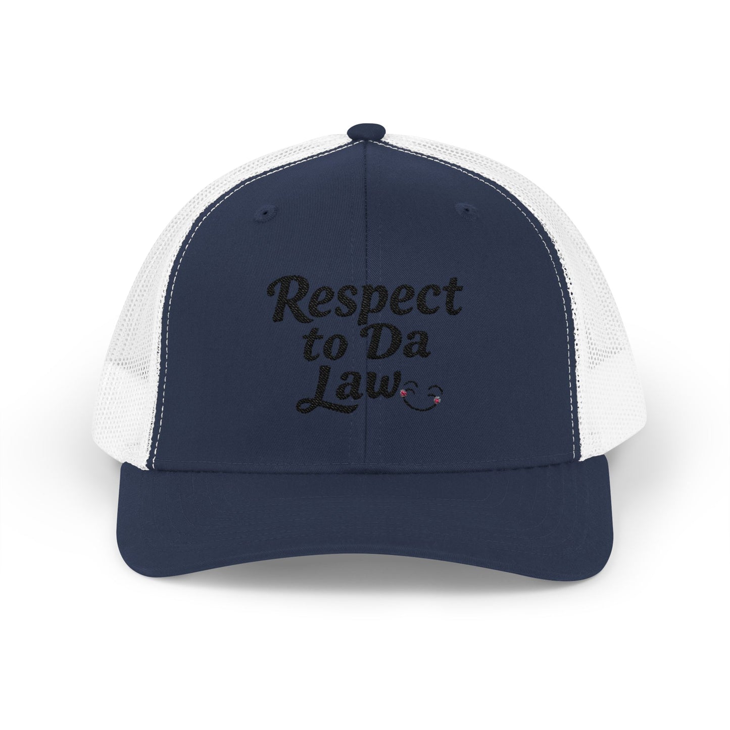 Respect to Da Law Snapback Trucker Cap - Fun Casual Headwear for Everyday Wear