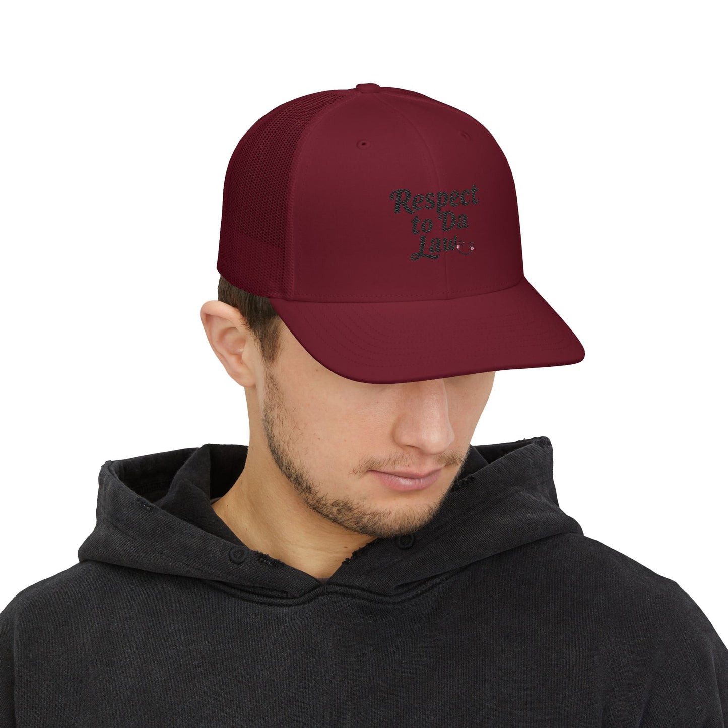 Respect to Da Law Snapback Trucker Cap | Casual Style, Gift for Law Students, Unisex Hat, Outdoor Activities, Trendy Summer Accessory