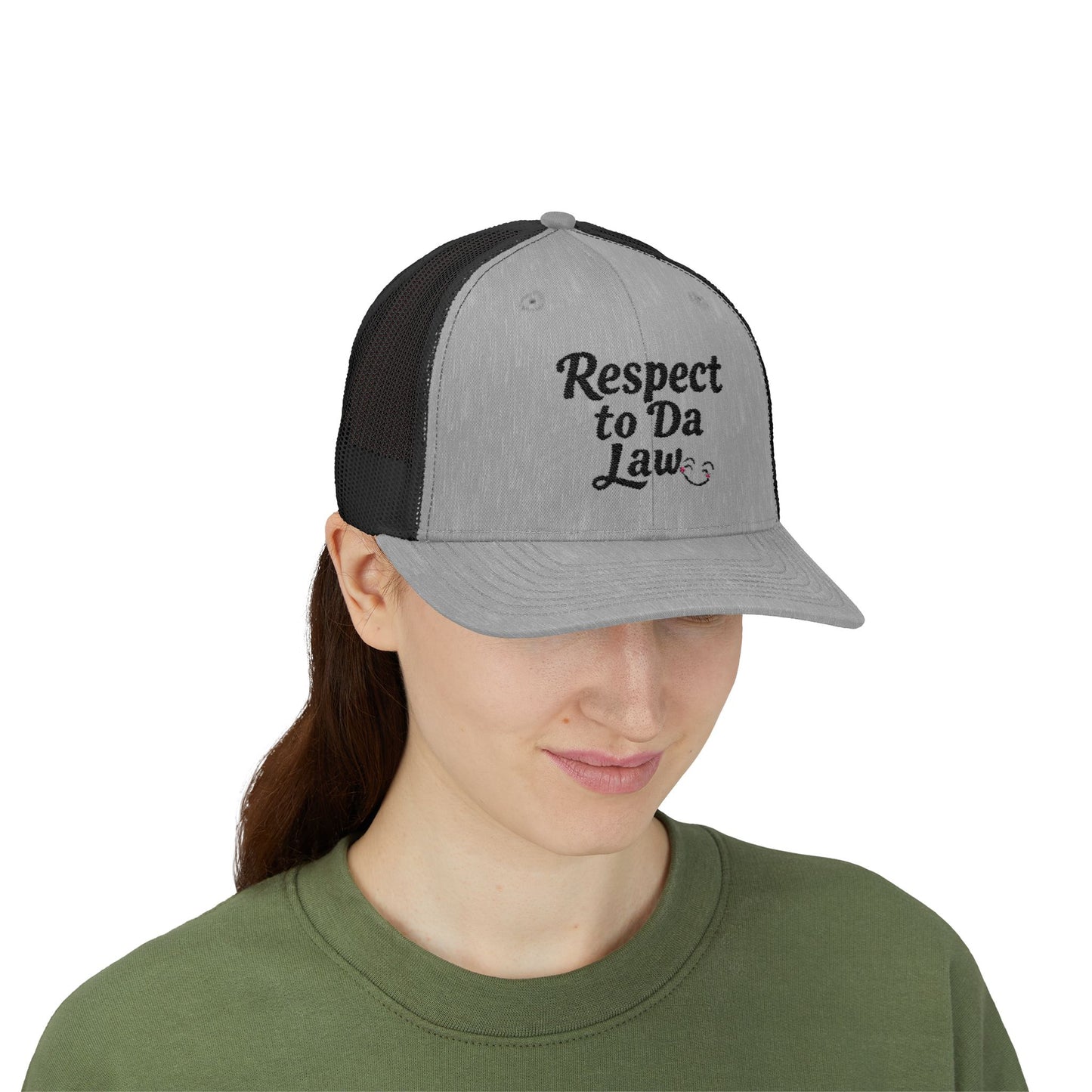 Respect to Da Law Snapback Trucker Cap - Fun Casual Headwear for Everyday Wear
