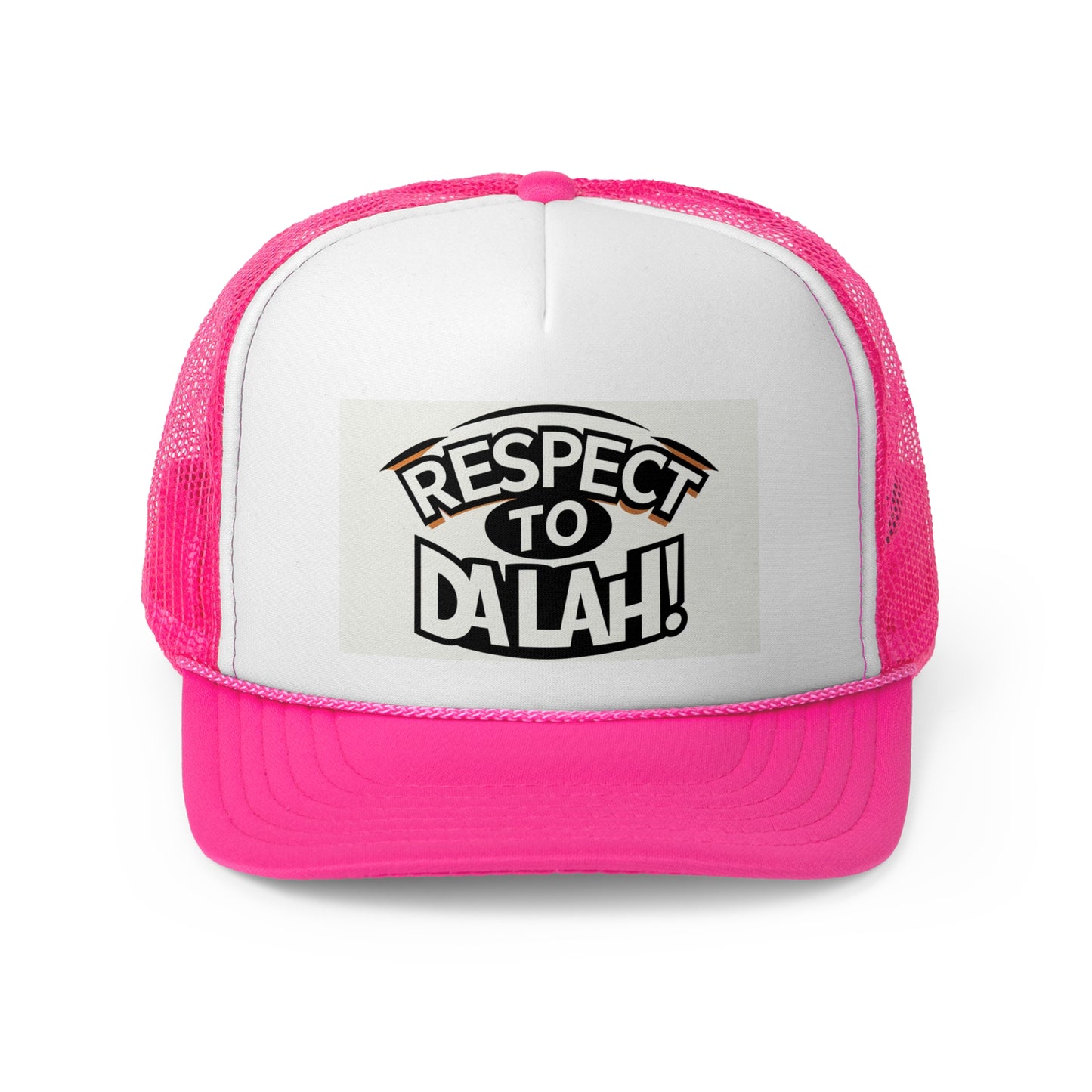 Respect to Da lah! Trucker Cap - Stylish & Fun Headwear for Everyday Wear