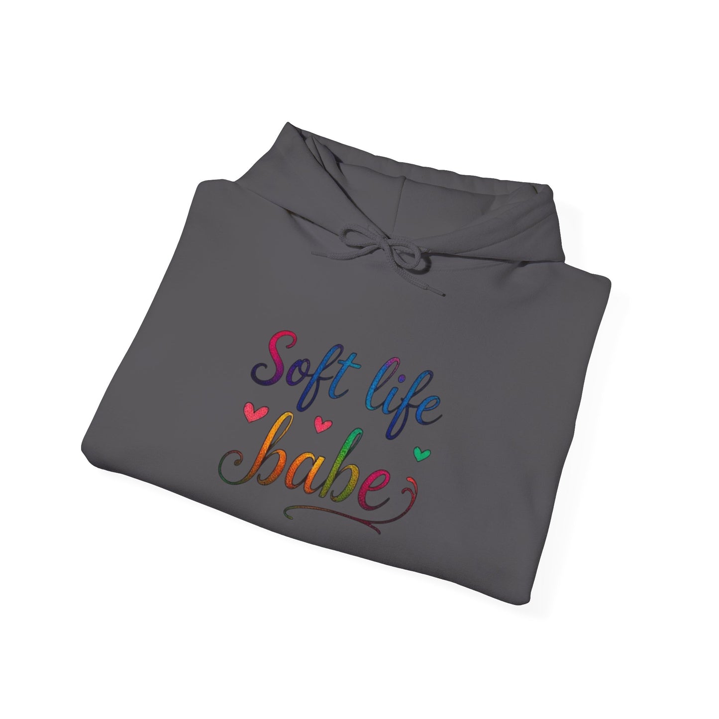 Soft Life Babe Hoodie - Unisex Heavy Blend Sweatshirt for Comfort and Style