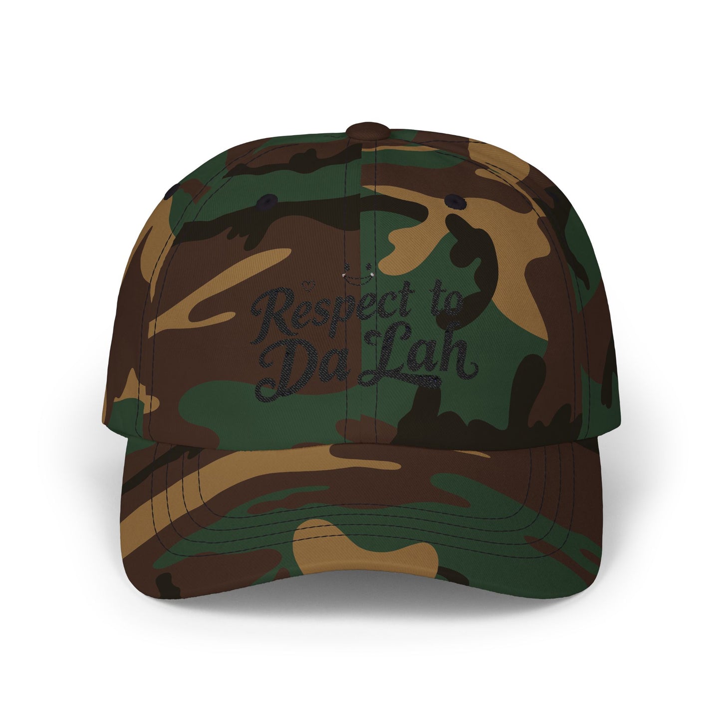 Respect to Da Lah Classic Dad Cap - Casual Adjustable Hat for Everyday Style
