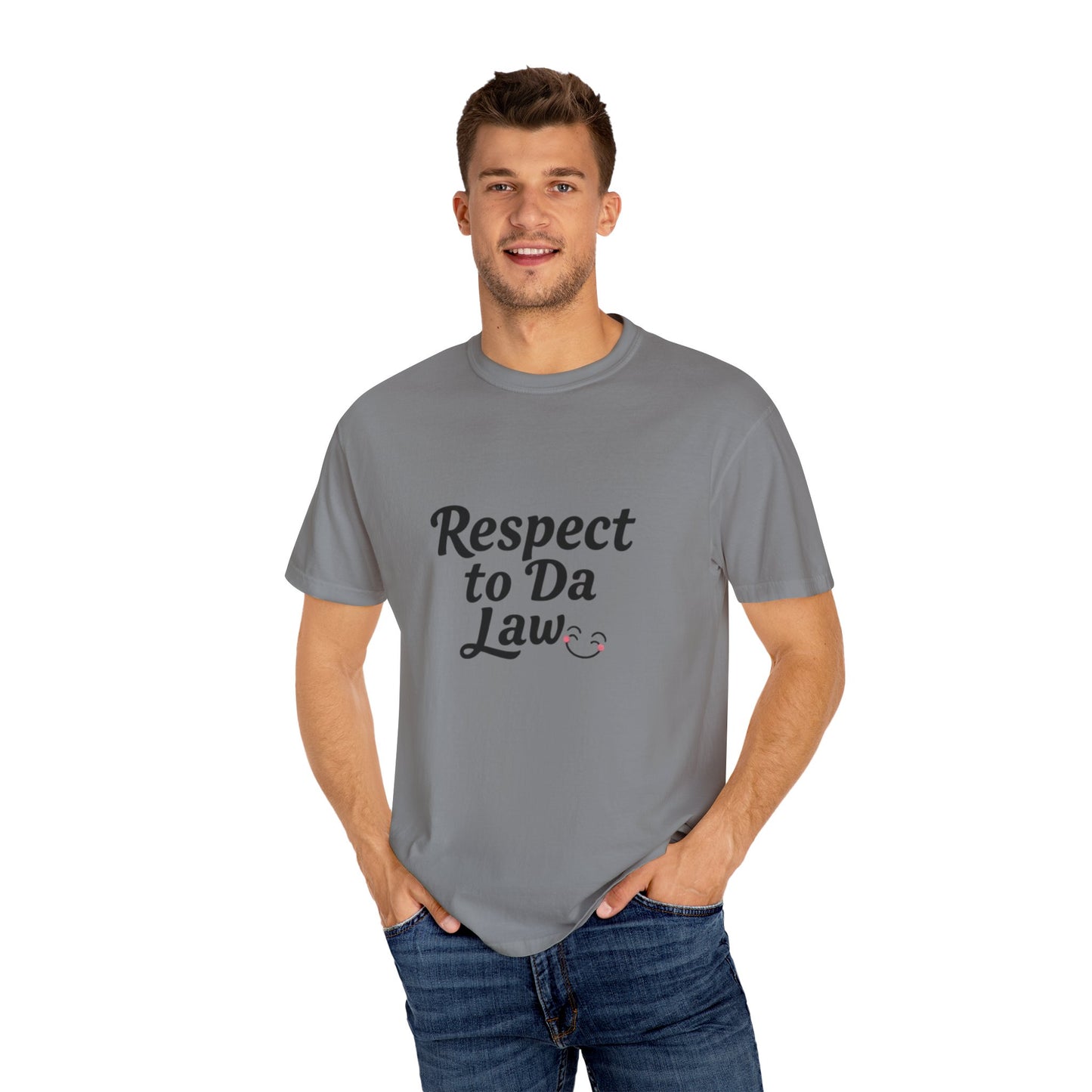 Respect to Da Law Unisex T-Shirt, Funny Gift for Law Students, Casual Wear, Unique Graphic Tee, Streetwear Style