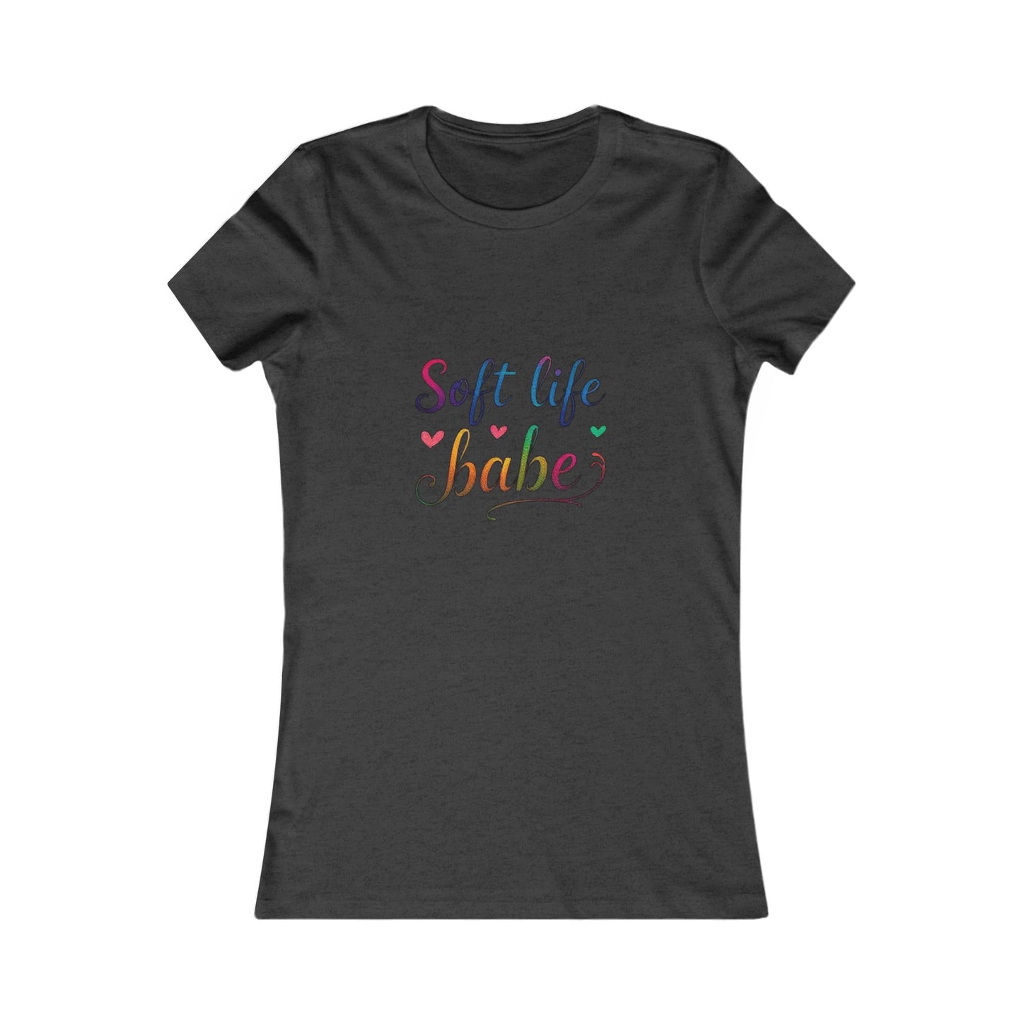 Soft Life Women's Tee, Cute Graphic T-Shirt, Casual Top for Her, Gift for Friends, Everyday Wear, Summer Essential