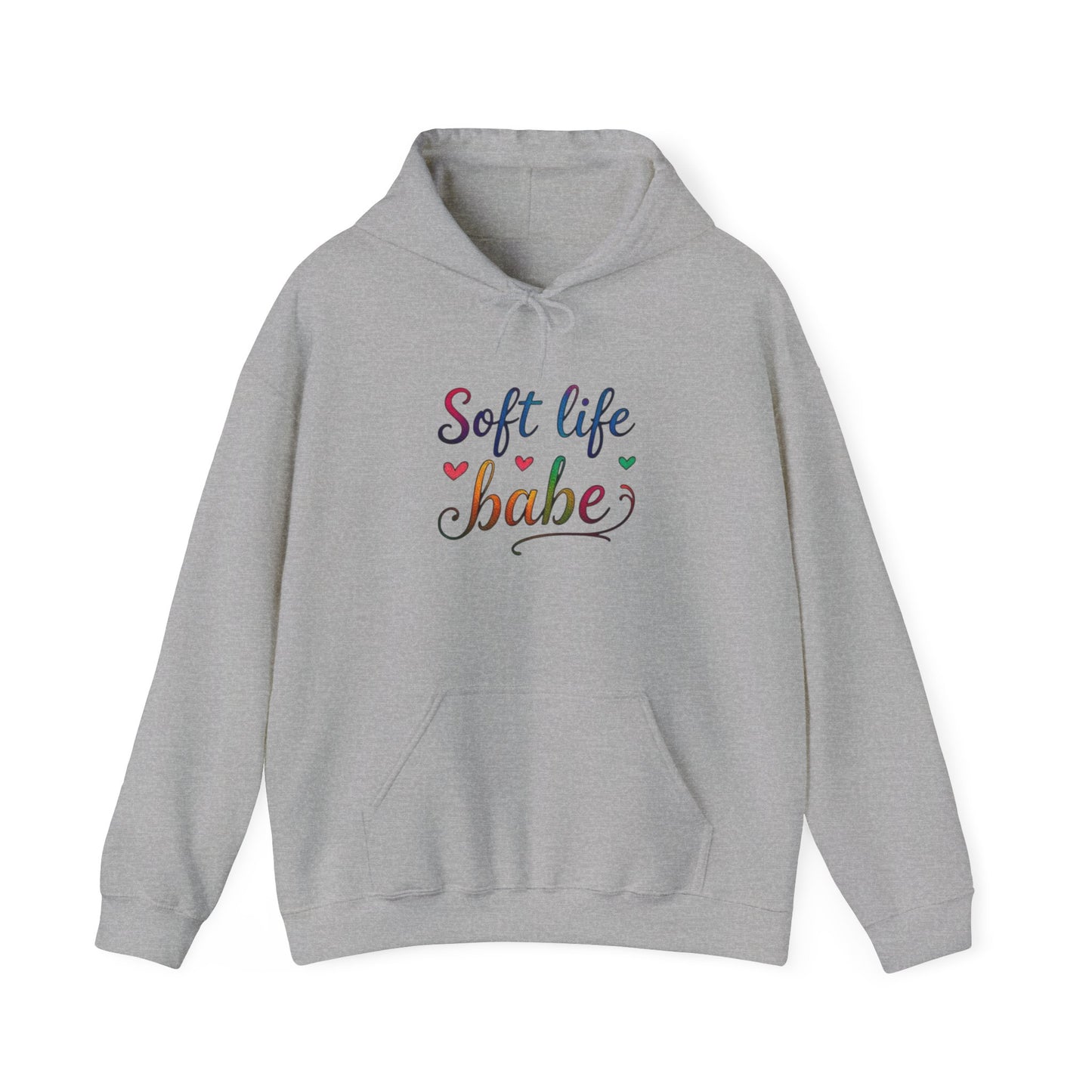 Soft Life Babe Hoodie - Unisex Heavy Blend Sweatshirt for Comfort and Style