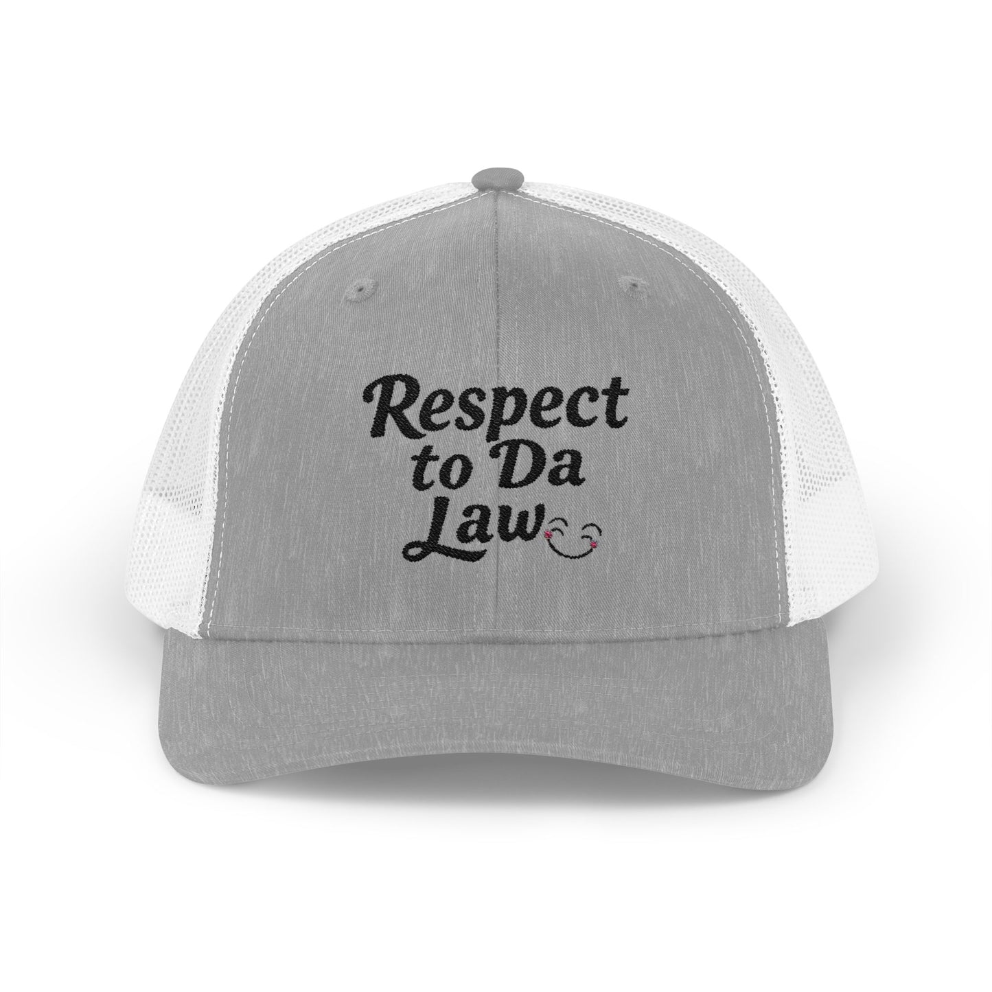 Respect to Da Law Snapback Trucker Cap - Fun Casual Headwear for Everyday Wear