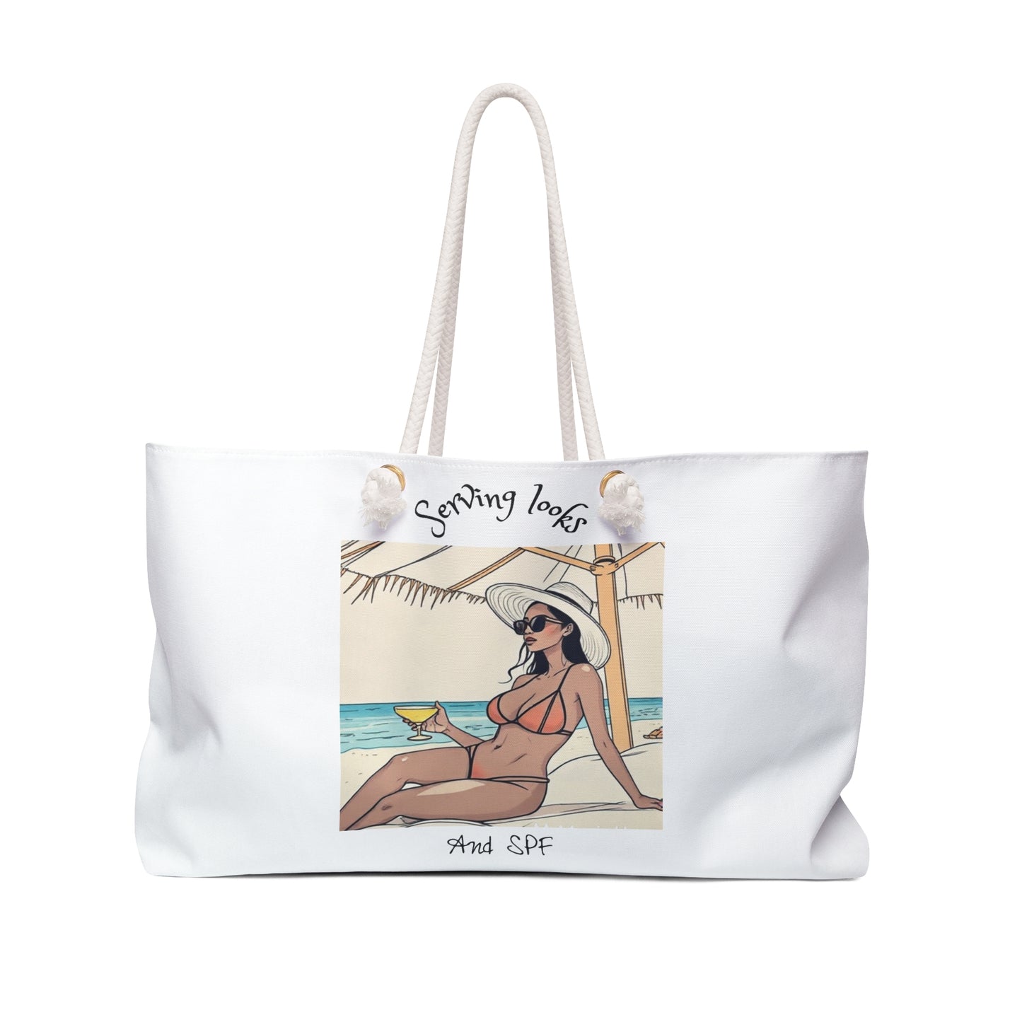 Chic Beach Weekender Bag, Vacation Tote, Summer Essentials, Travel Accessories, Poolside Carryall, Gift for Her