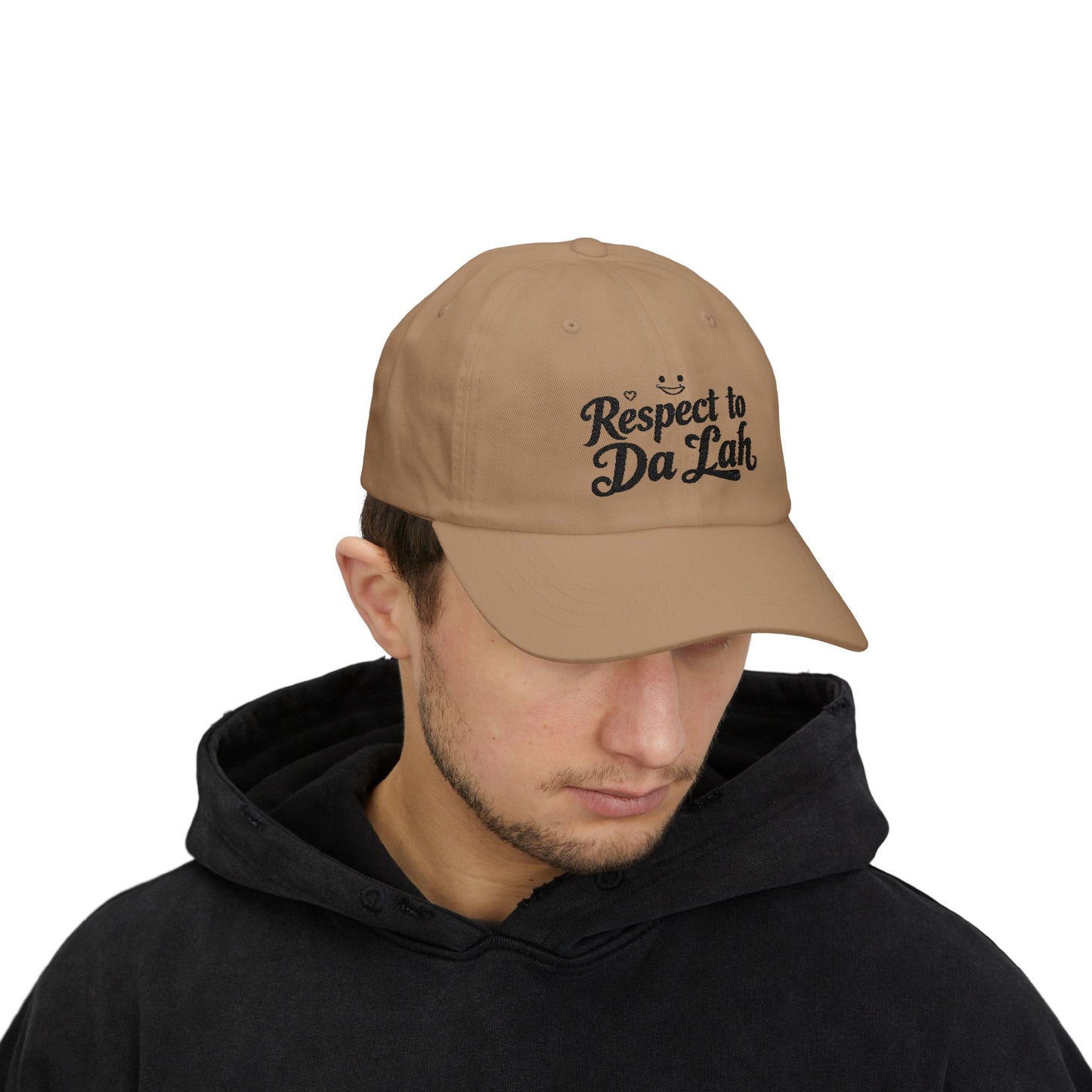 Respect to Da Lah Classic Dad Cap - Casual Adjustable Hat for Everyday Style