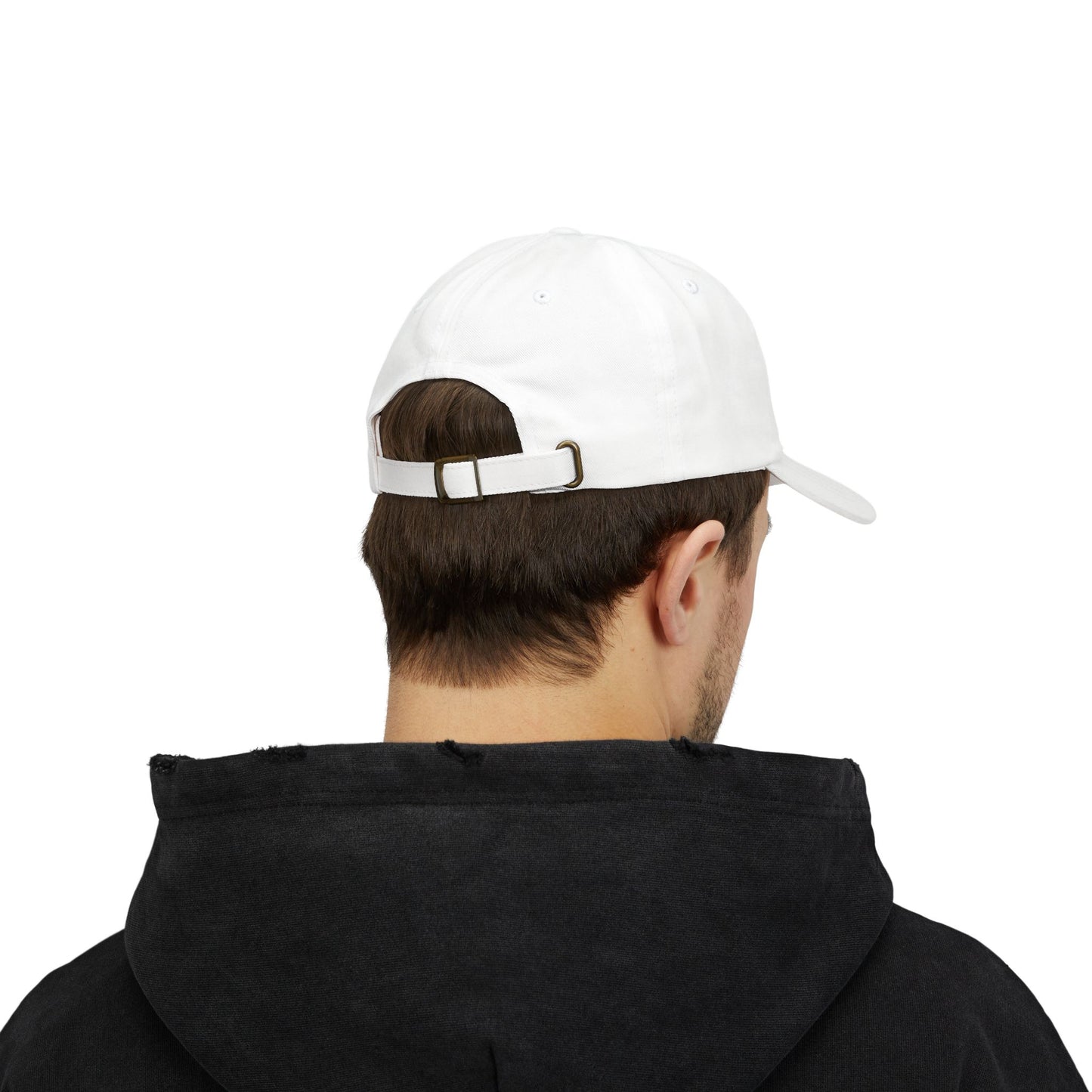 Humorous Dad Cap - 'Respect to Da Law!' Adjustable White Hat