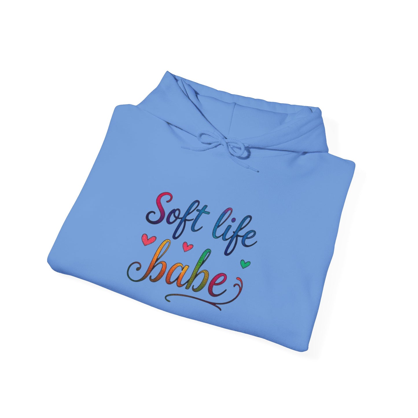 Soft Life Babe Hoodie - Unisex Heavy Blend Sweatshirt for Comfort and Style