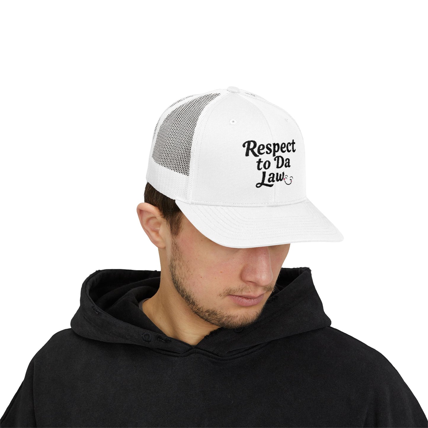 Respect to Da Law Snapback Trucker Cap - Fun Casual Headwear for Everyday Wear