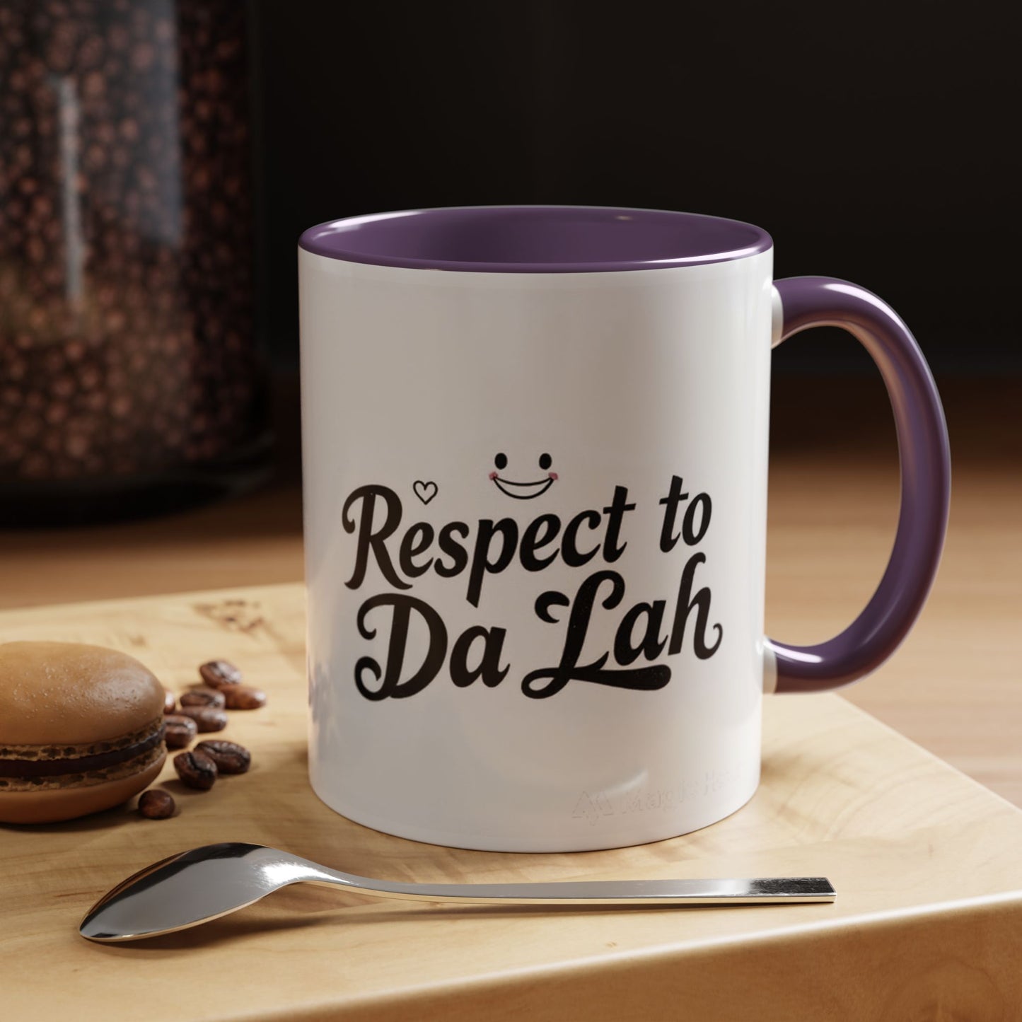 Respect to Da Lah Accent Coffee Mug - Fun 11oz & 15oz Mugs for Coffee Lovers