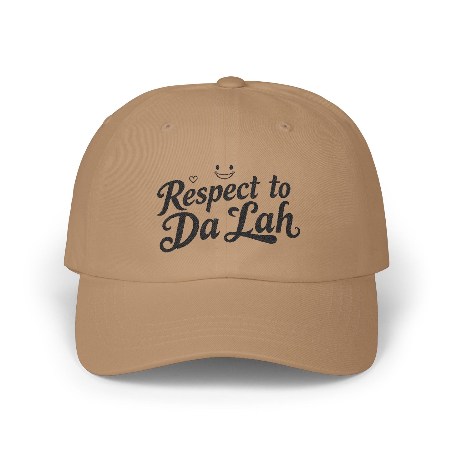 Respect to Da Lah Classic Dad Cap - Casual Adjustable Hat for Everyday Style