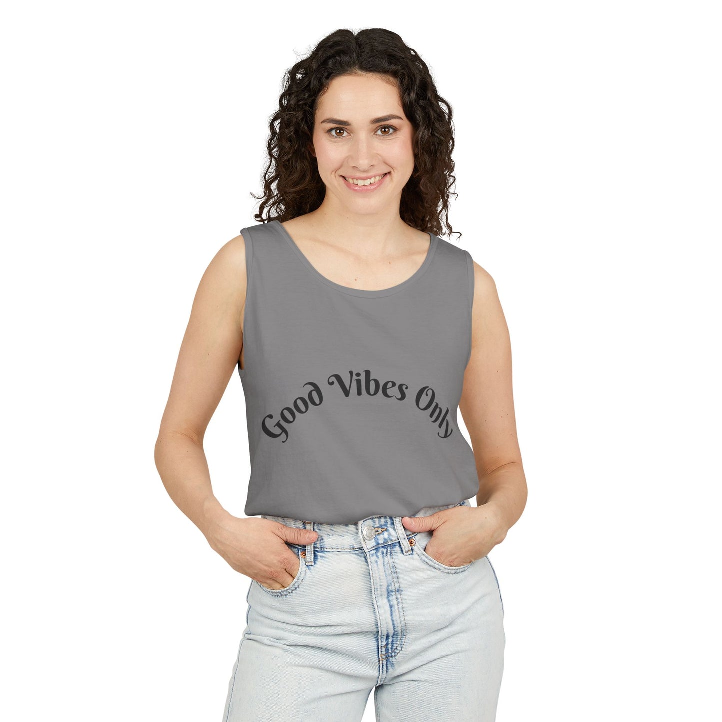 Good Vibes Only Unisex Tank Top | Summer Essential, Vacation Wear, Relaxed Style, Gift for Friends, Casual Outfit