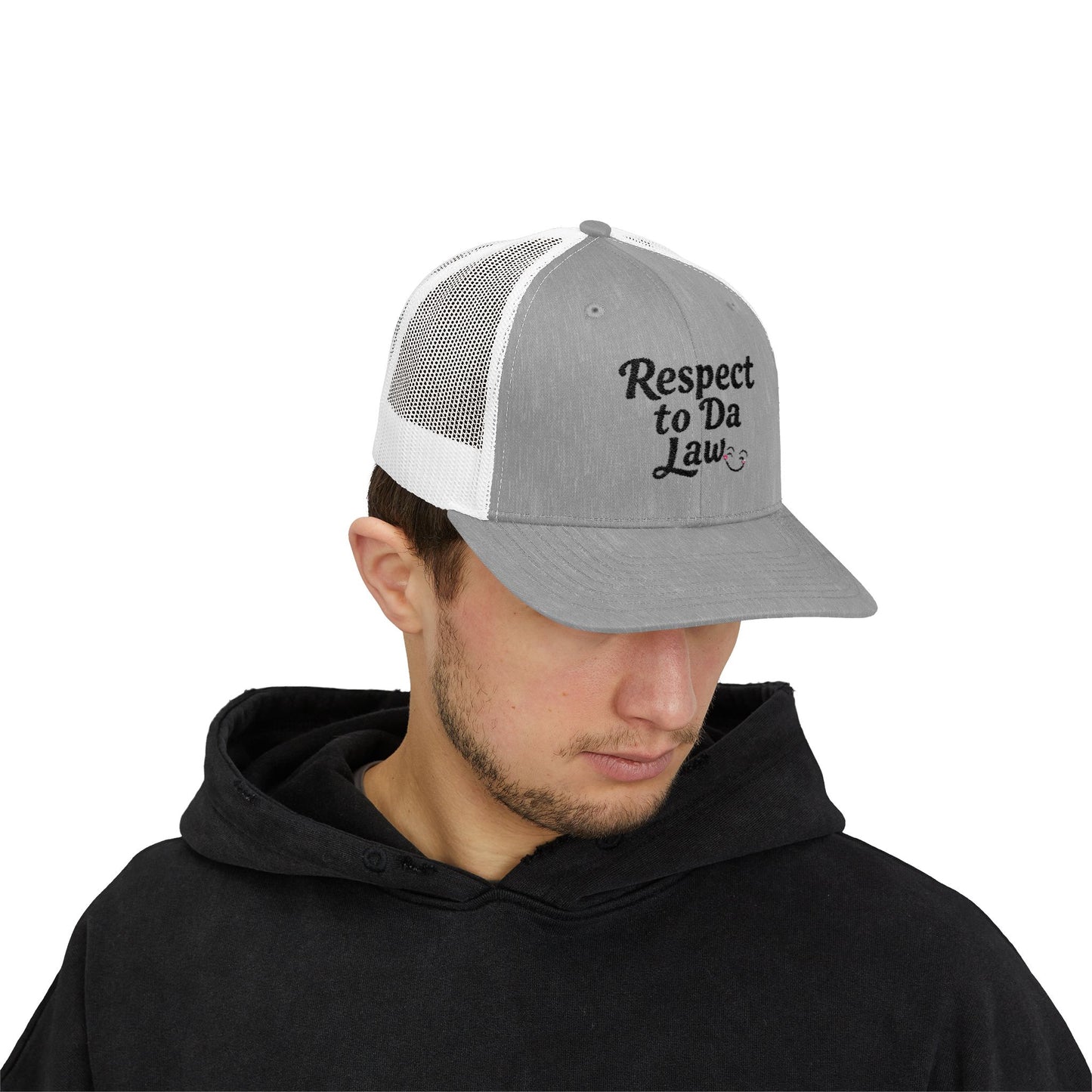 Respect to Da Law Snapback Trucker Cap - Fun Casual Headwear for Everyday Wear
