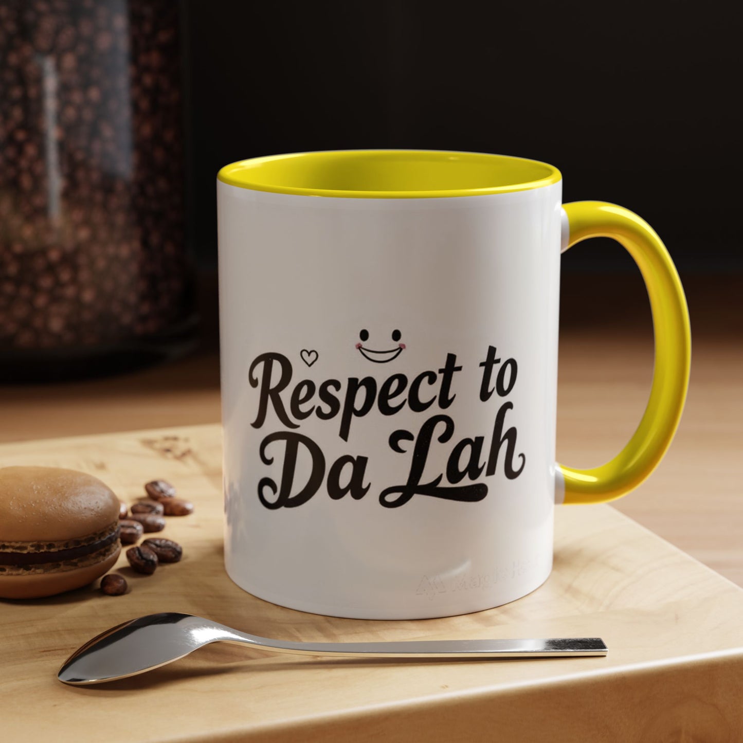 Respect to Da Lah Accent Coffee Mug - Fun 11oz & 15oz Mugs for Coffee Lovers