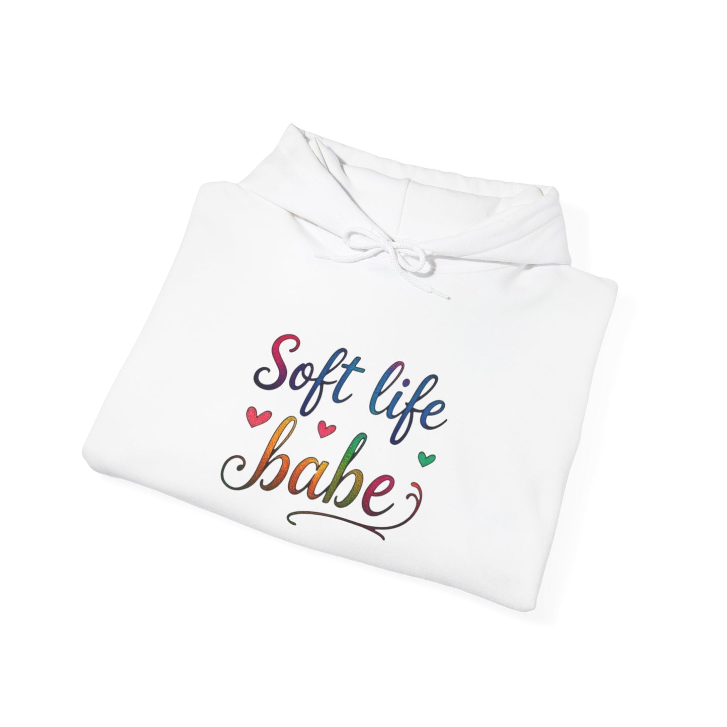 Soft Life Babe Hoodie - Unisex Heavy Blend Sweatshirt for Comfort and Style