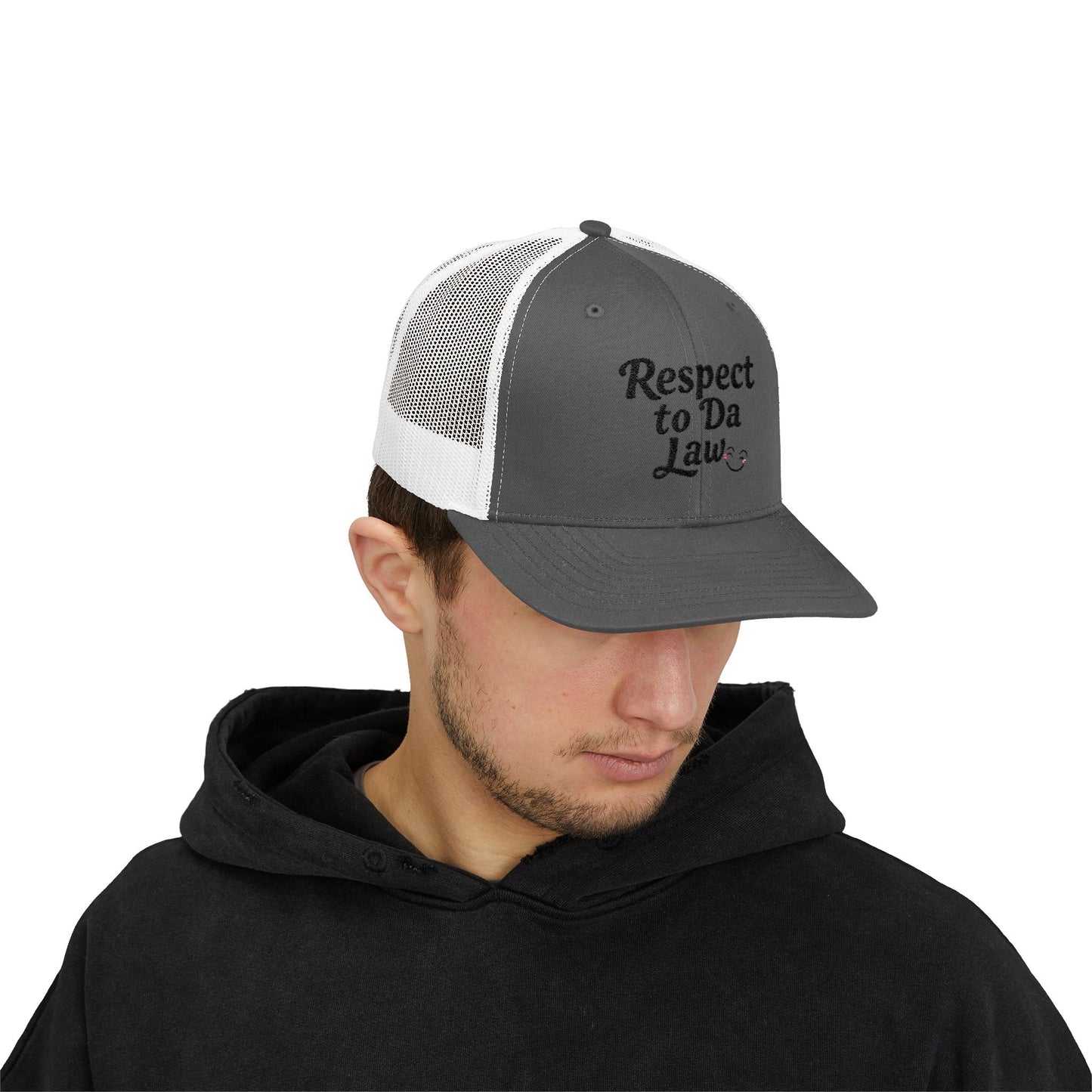 Respect to Da Law Snapback Trucker Cap - Fun Casual Headwear for Everyday Wear