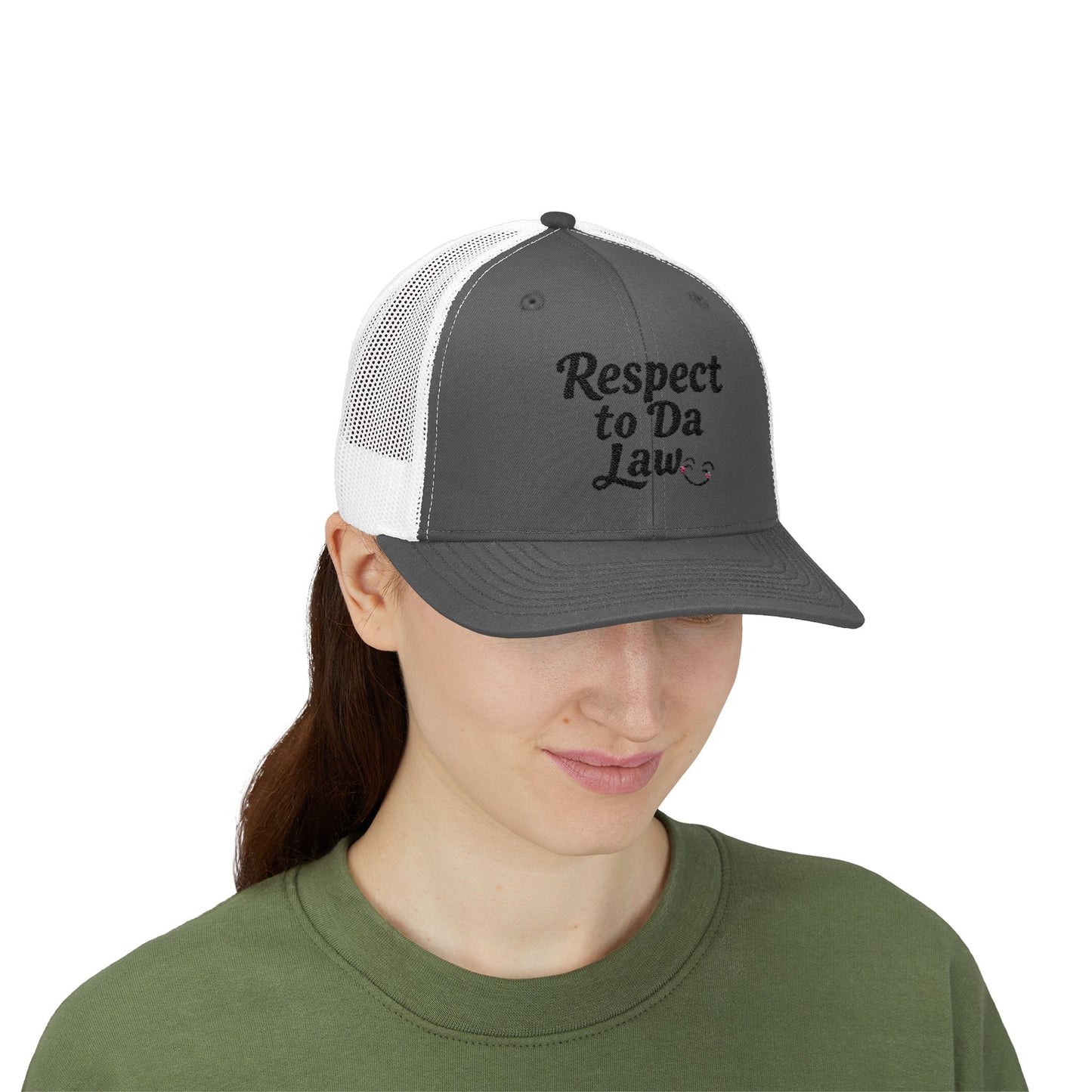 Respect to Da Law Snapback Trucker Cap - Fun Casual Headwear for Everyday Wear