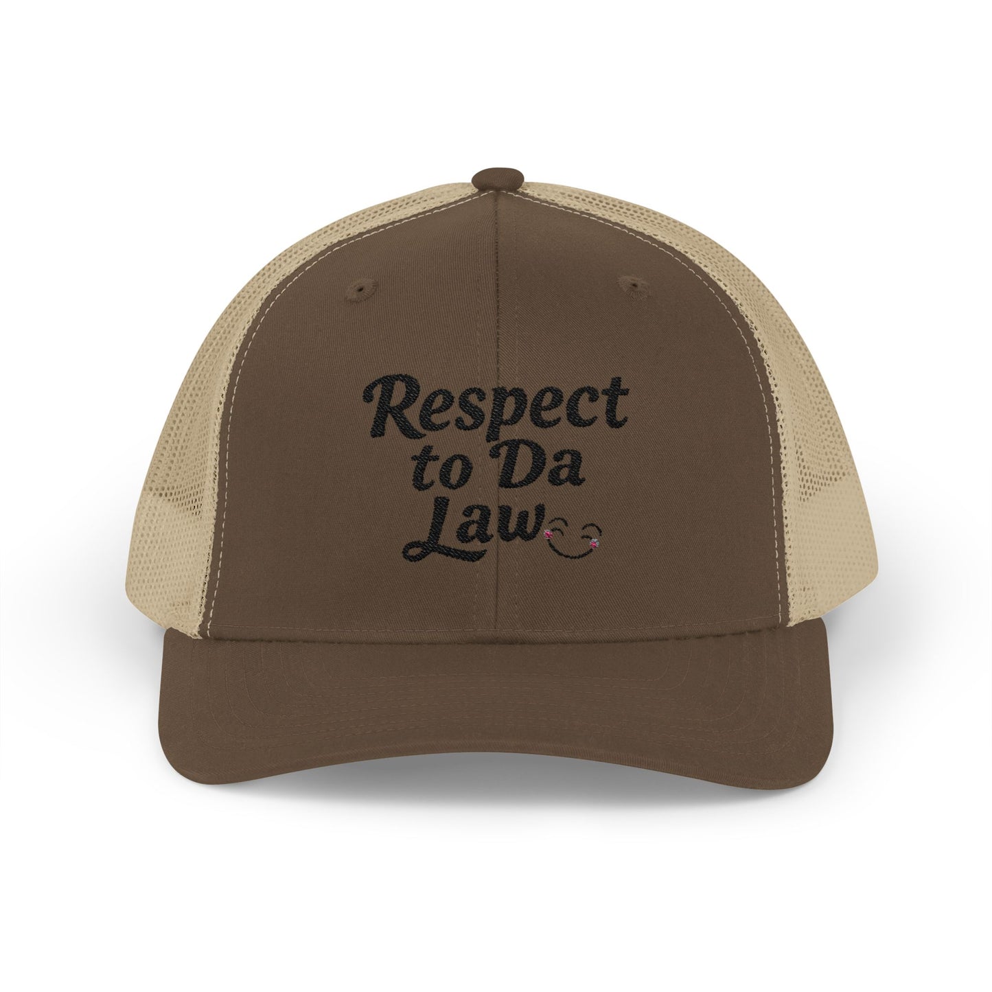Respect to Da Law Snapback Trucker Cap - Fun Casual Headwear for Everyday Wear