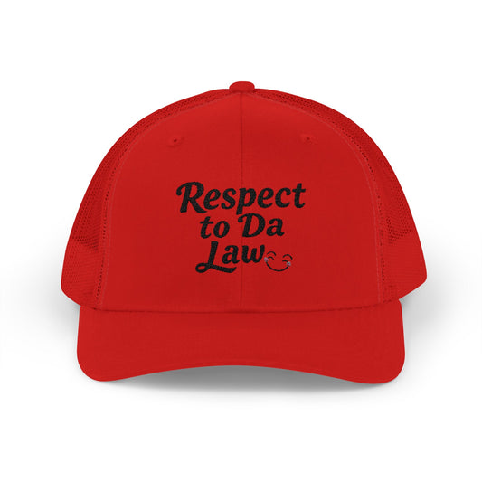 Respect to Da Law Snapback Trucker Cap - Fun Casual Headwear for Everyday Wear