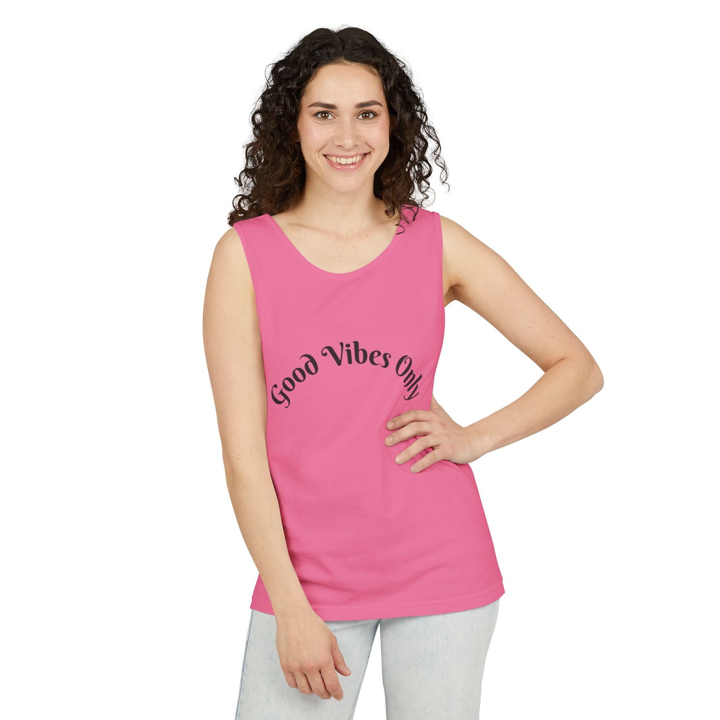 Good Vibes Only Unisex Tank Top | Summer Essential, Vacation Wear, Relaxed Style, Gift for Friends, Casual Outfit