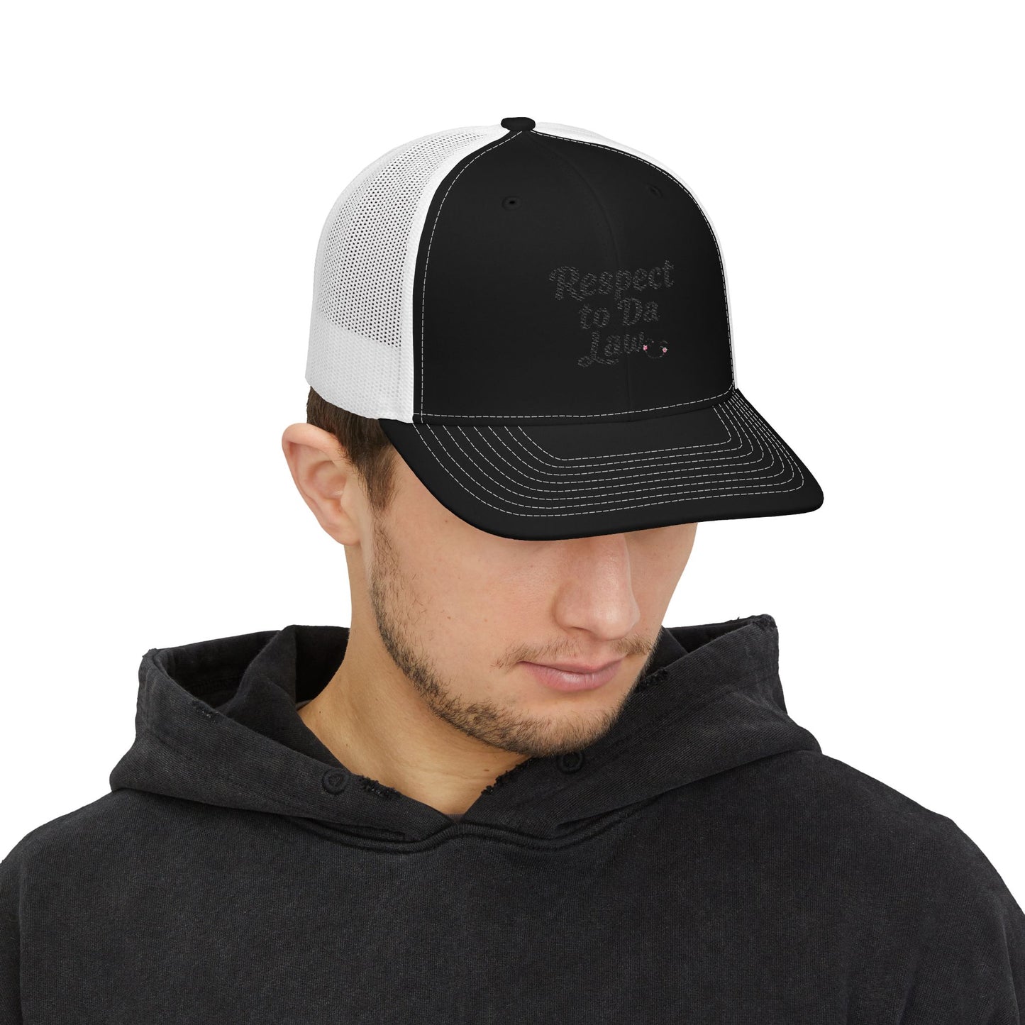 Respect to Da Law Snapback Trucker Cap | Casual Style, Gift for Law Students, Unisex Hat, Outdoor Activities, Trendy Summer Accessory