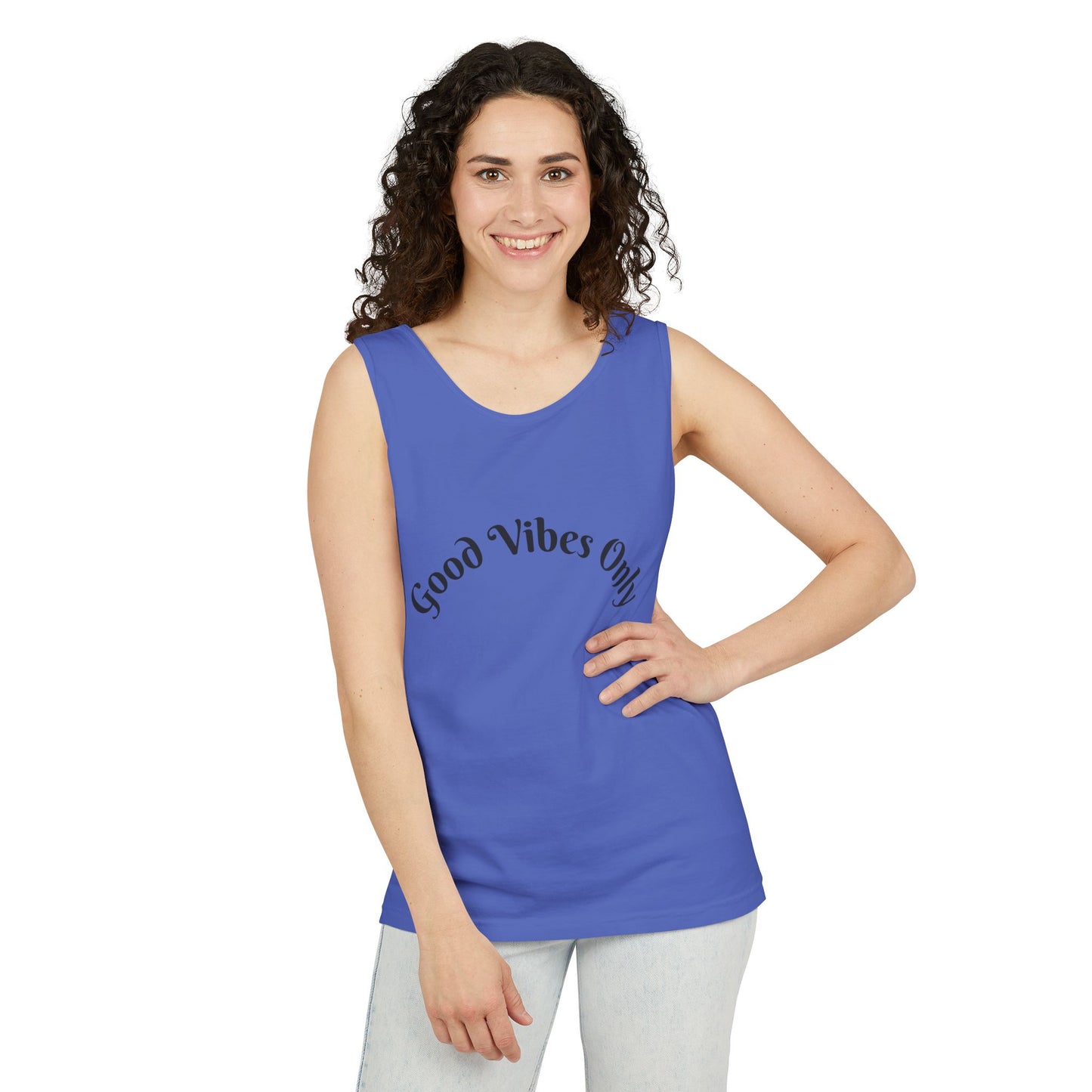 Good Vibes Only Unisex Tank Top | Summer Essential, Vacation Wear, Relaxed Style, Gift for Friends, Casual Outfit