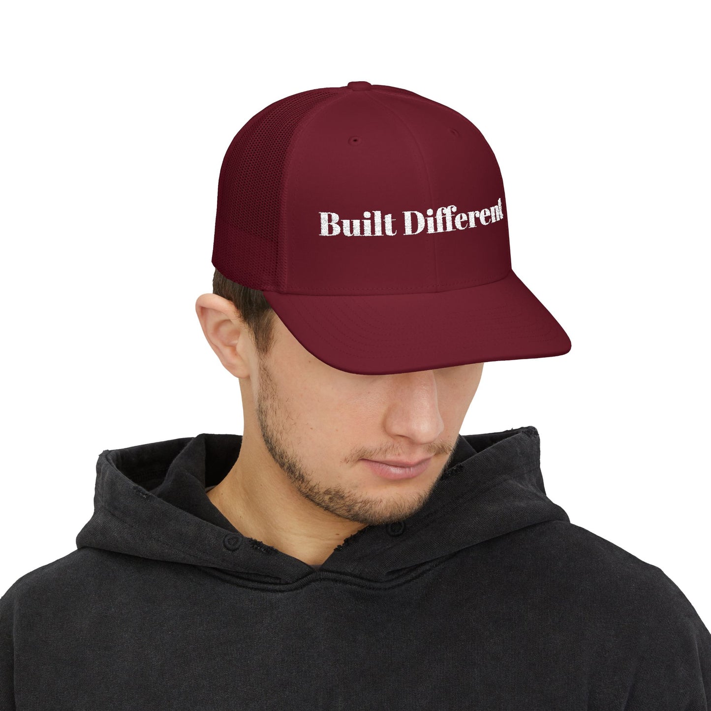 Built Different Snapback Trucker Cap | Adjustable Hat for Outdoor Enthusiasts, Fashion Statement for Casual Outings, Gift for Dads, [...]