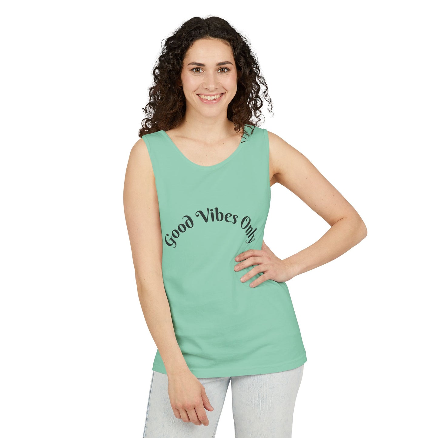 Good Vibes Only Unisex Tank Top | Summer Essential, Vacation Wear, Relaxed Style, Gift for Friends, Casual Outfit