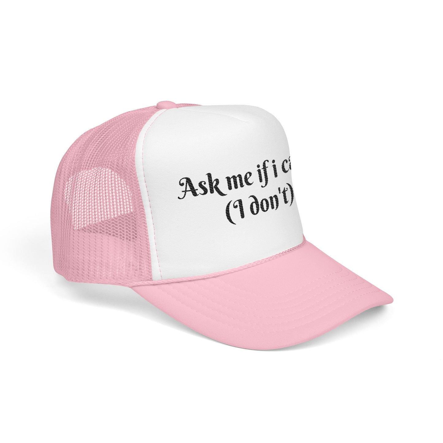 Foam Trucker Hat, Funny Cap, Gift for Friends, Casual Headwear, Outdoor Accessory, Summer Style, Embroidered Humor