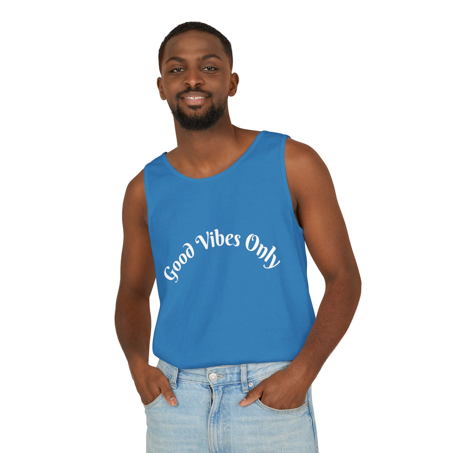 Good Vibes Only Unisex Tank Top | Summer Essential, Vacation Wear, Relaxed Style, Gift for Friends, Casual Outfit