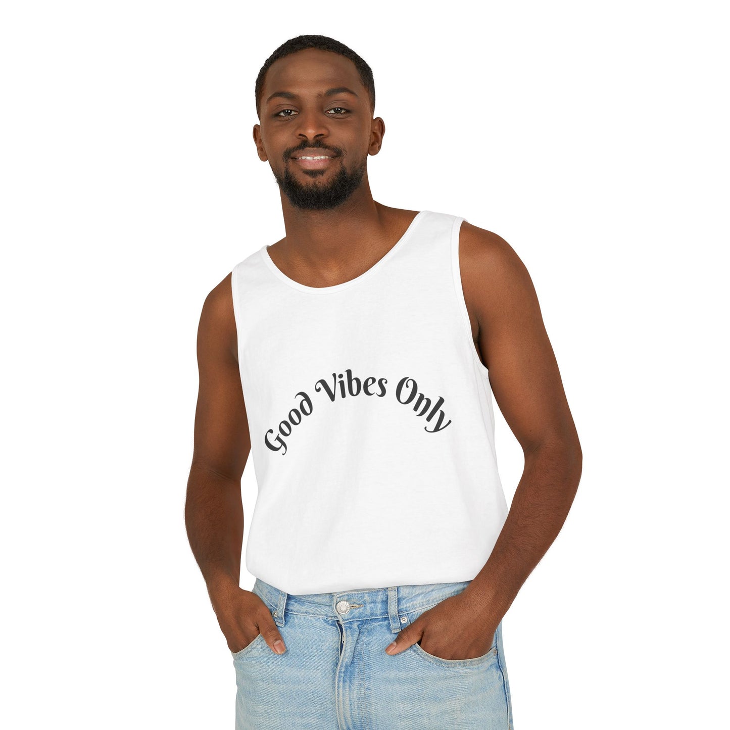 Good Vibes Only Unisex Tank Top | Summer Essential, Vacation Wear, Relaxed Style, Gift for Friends, Casual Outfit