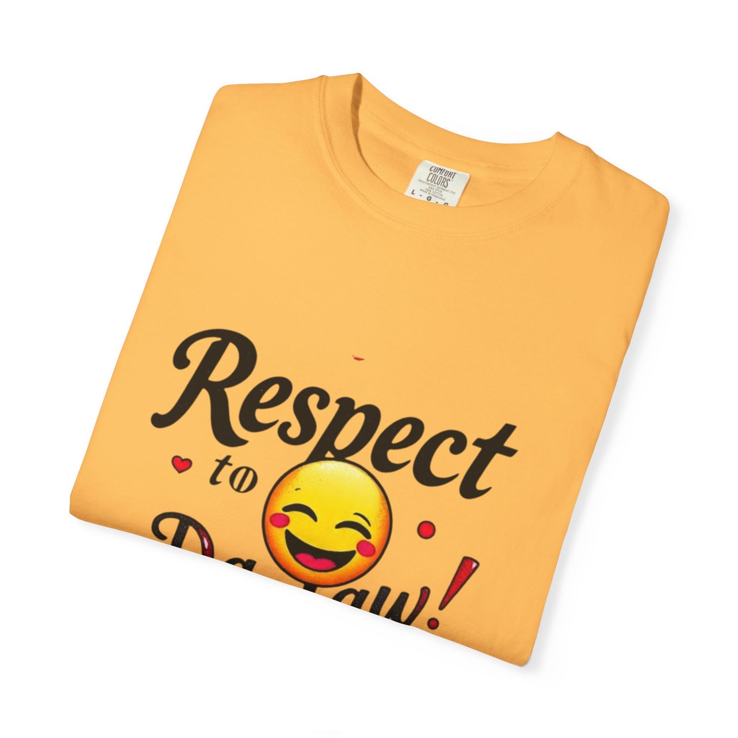 Playful Unisex T-Shirt: 'Respect to Da Law!' | Gift for Law Students, Casual Wear, Funny Tee, Statement Shirt