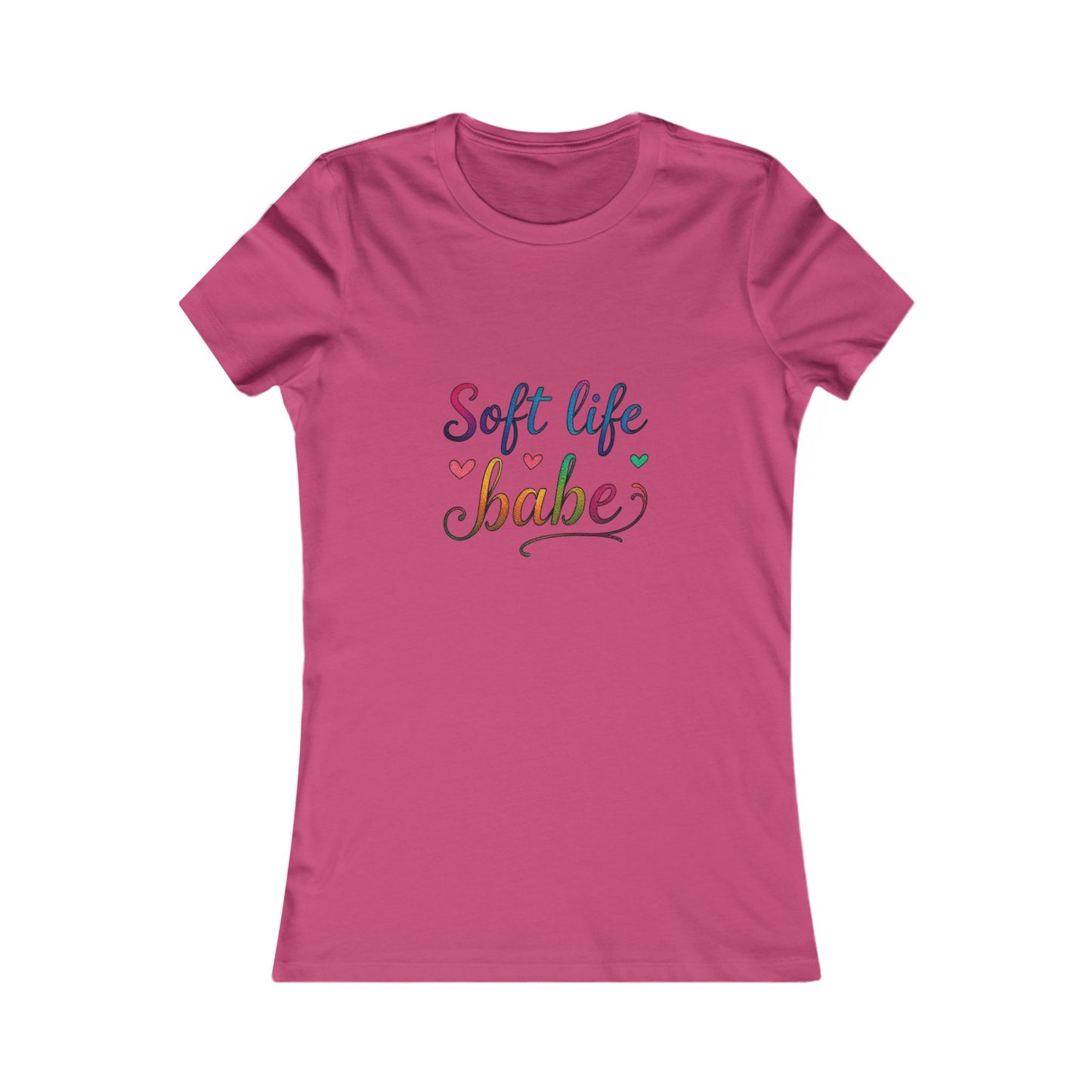 Soft Life Women's Tee, Cute Graphic T-Shirt, Casual Top for Her, Gift for Friends, Everyday Wear, Summer Essential