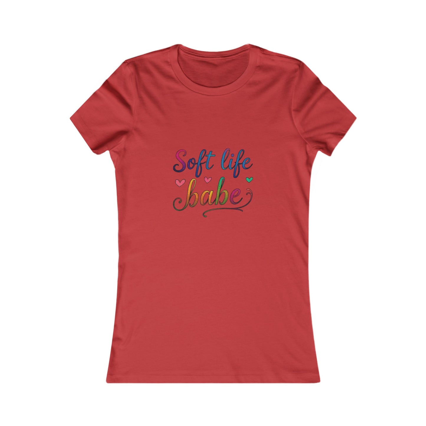 Soft Life Women's Tee, Cute Graphic T-Shirt, Casual Top for Her, Gift for Friends, Everyday Wear, Summer Essential