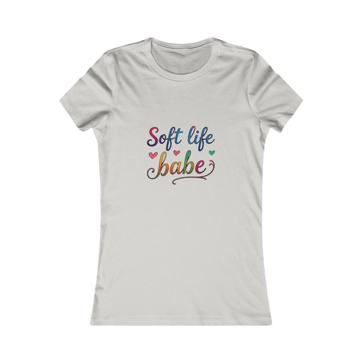 Soft Life Women's Tee, Cute Graphic T-Shirt, Casual Top for Her, Gift for Friends, Everyday Wear, Summer Essential