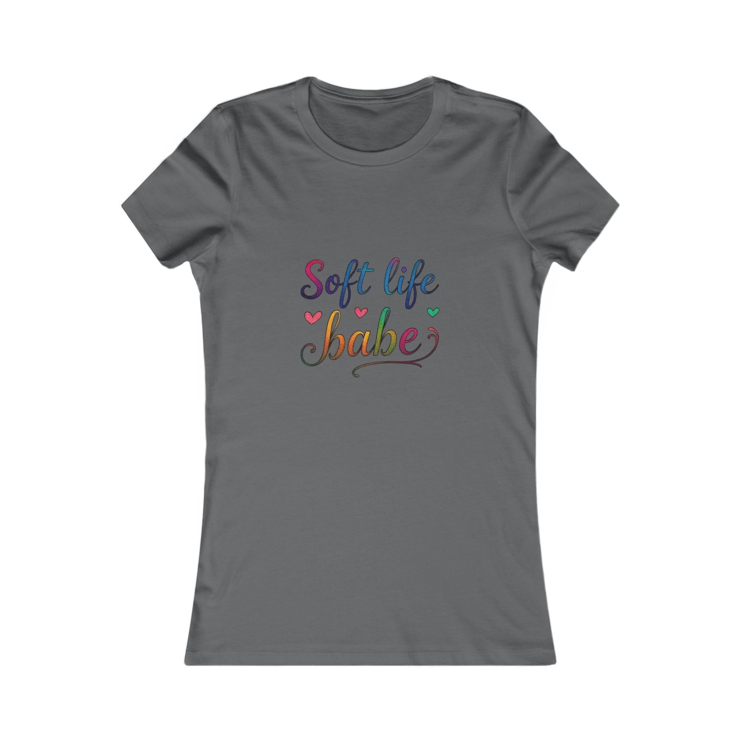 Soft Life Women's Tee, Cute Graphic T-Shirt, Casual Top for Her, Gift for Friends, Everyday Wear, Summer Essential