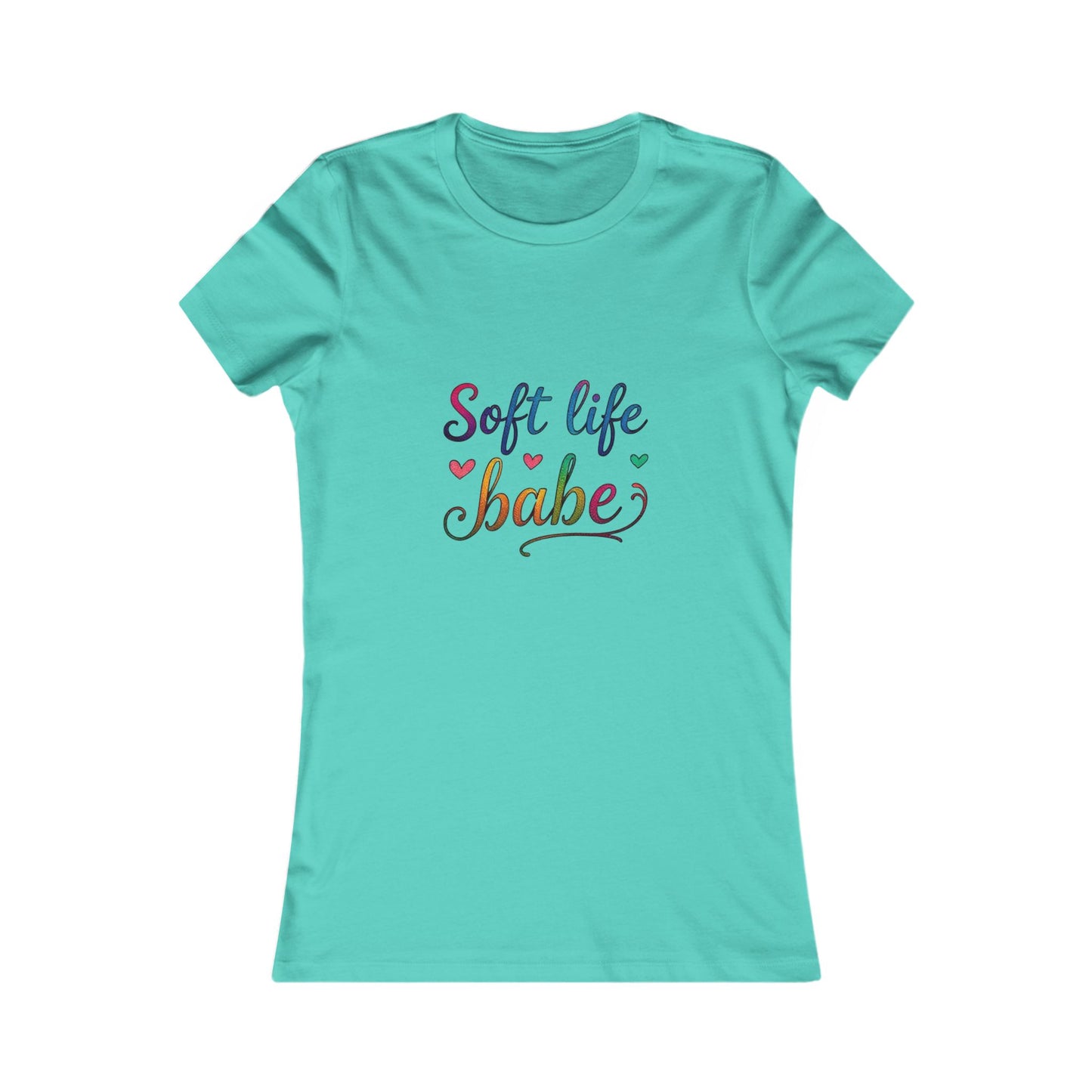 Soft Life Women's Tee, Cute Graphic T-Shirt, Casual Top for Her, Gift for Friends, Everyday Wear, Summer Essential