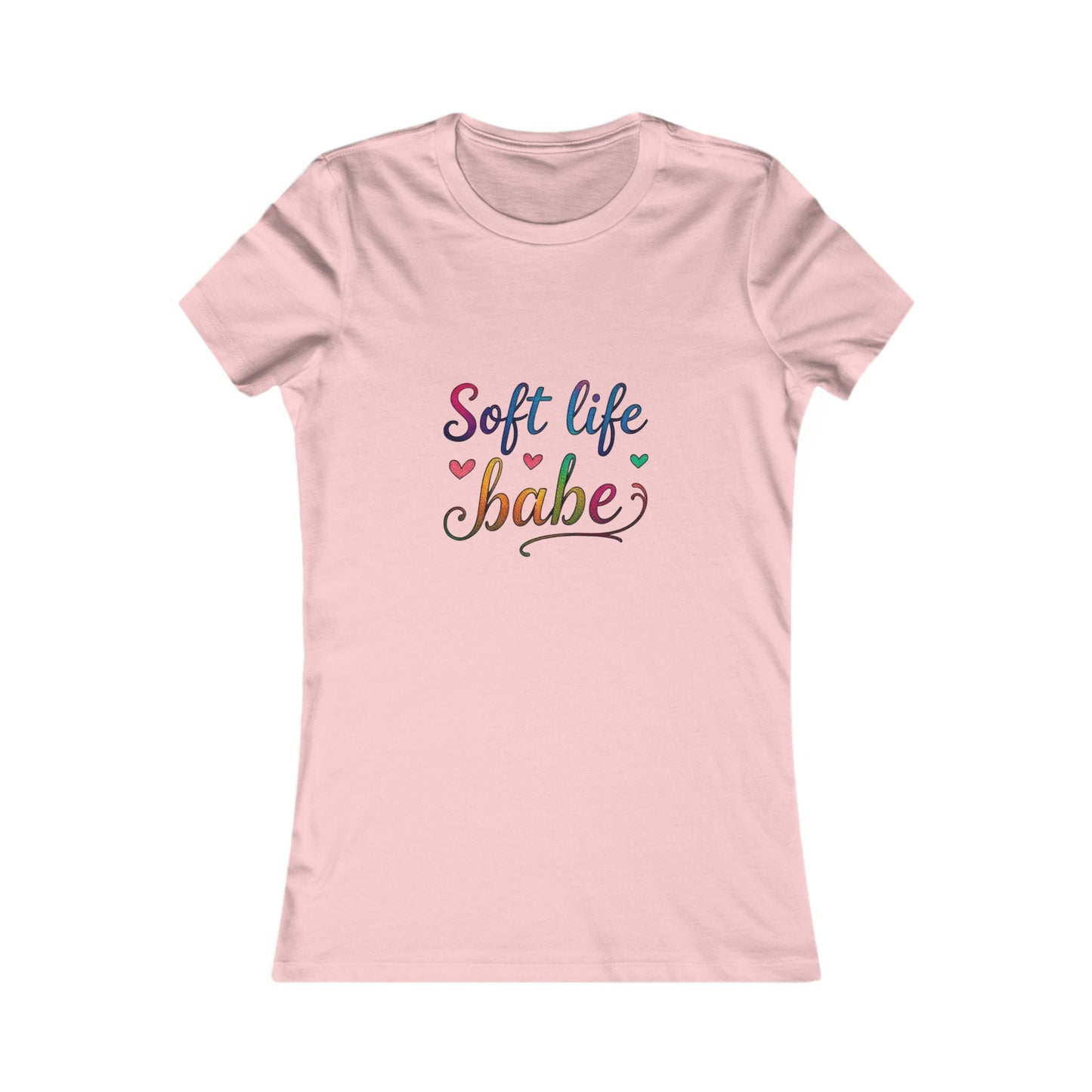 Soft Life Women's Tee, Cute Graphic T-Shirt, Casual Top for Her, Gift for Friends, Everyday Wear, Summer Essential