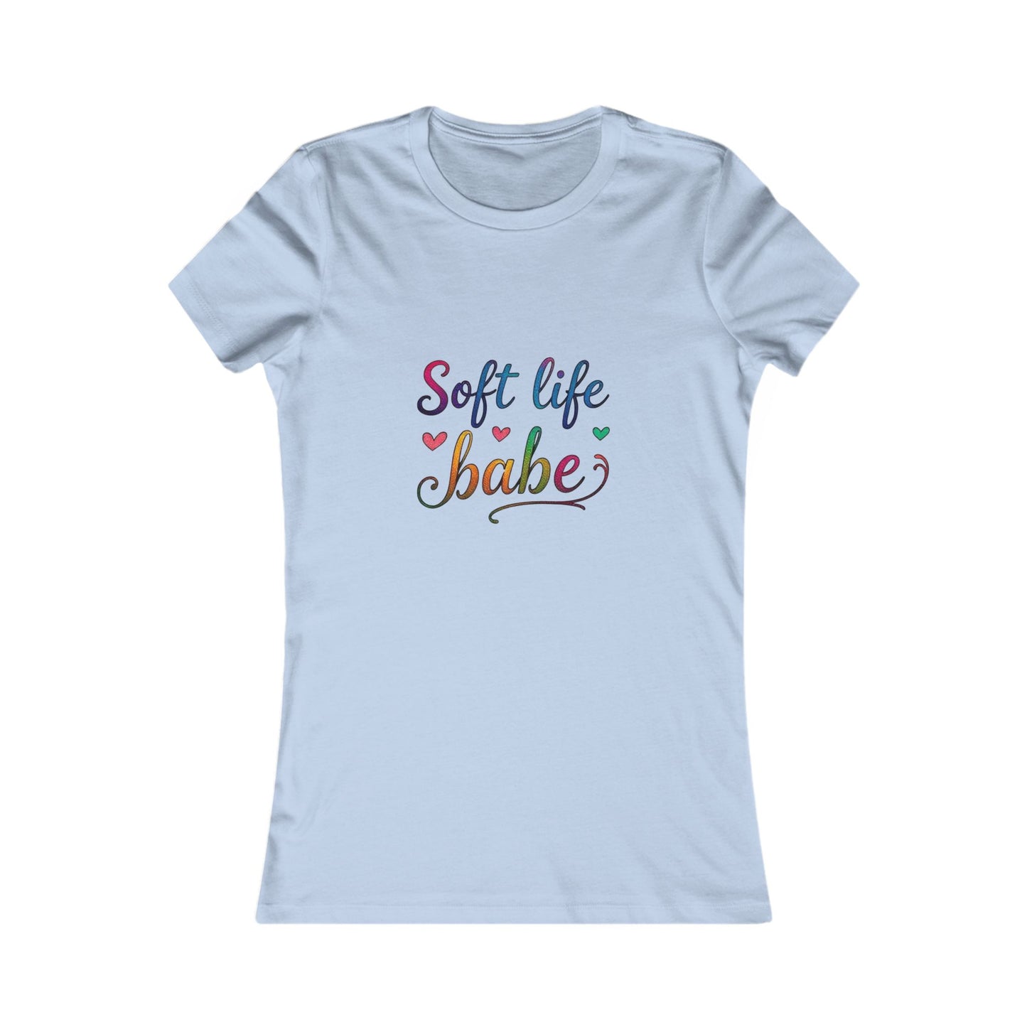 Soft Life Women's Tee, Cute Graphic T-Shirt, Casual Top for Her, Gift for Friends, Everyday Wear, Summer Essential