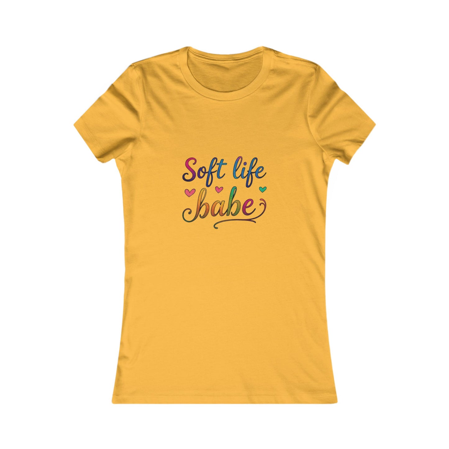 Soft Life Women's Tee, Cute Graphic T-Shirt, Casual Top for Her, Gift for Friends, Everyday Wear, Summer Essential