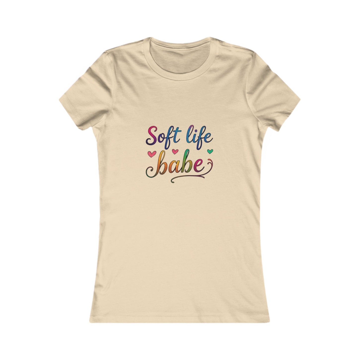Soft Life Women's Tee, Cute Graphic T-Shirt, Casual Top for Her, Gift for Friends, Everyday Wear, Summer Essential